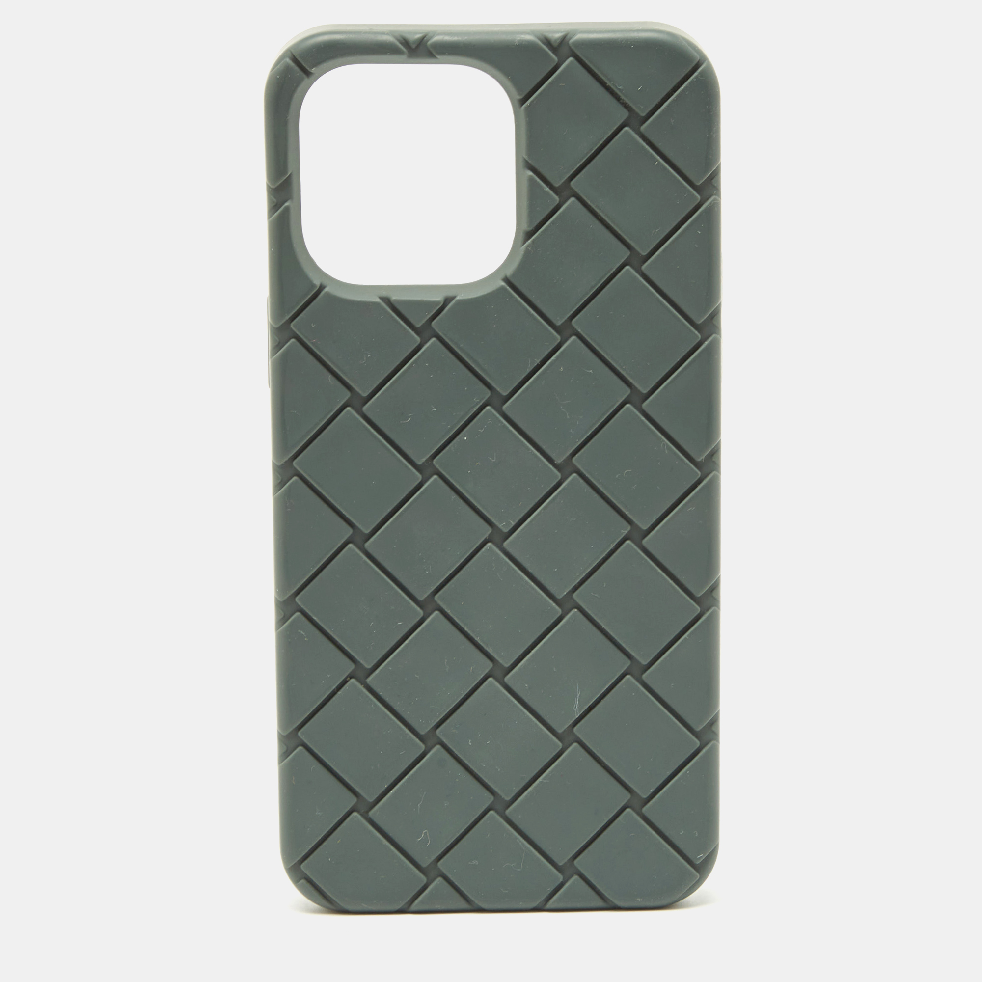 Bottega Veneta Sage Green Silicone Rubber IPhone 14 Pro Max Cover