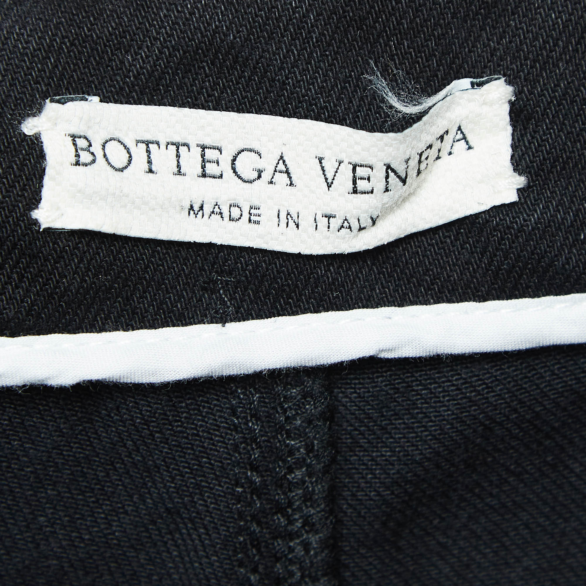 Bottega Veneta Black Side Stripe Denim Jeans M Waist 32