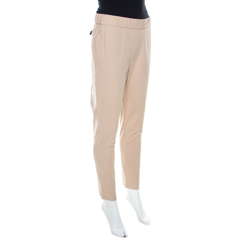 Bottega Veneta Beige Stretch Cotton Elasticized Waist Tapered Trousers
Bottega Veneta Beige Stretch Cotton Elasticized Waist Tapered Trousers