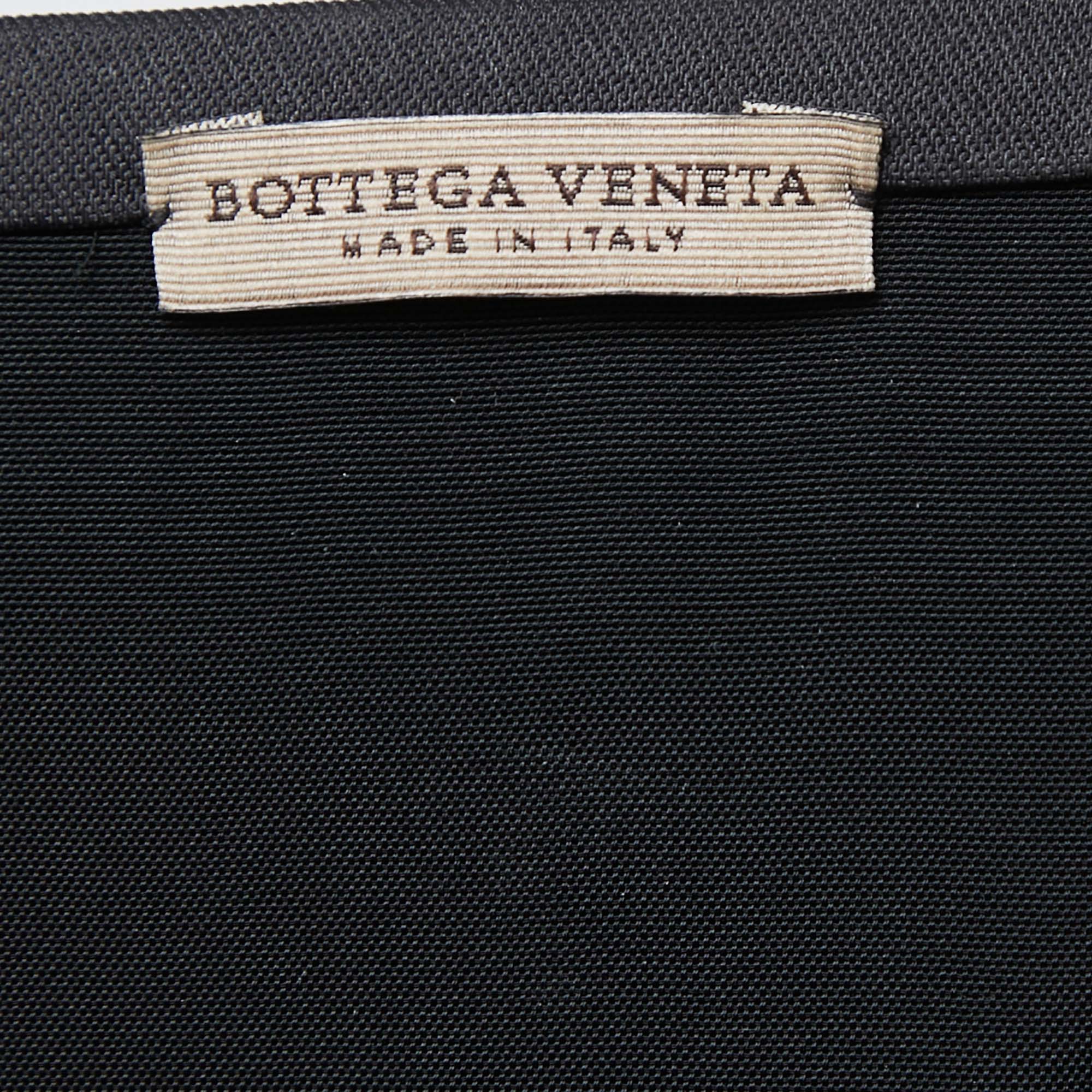 Bottega Veneta Black Synthetic Twill Sleeveless Dress S