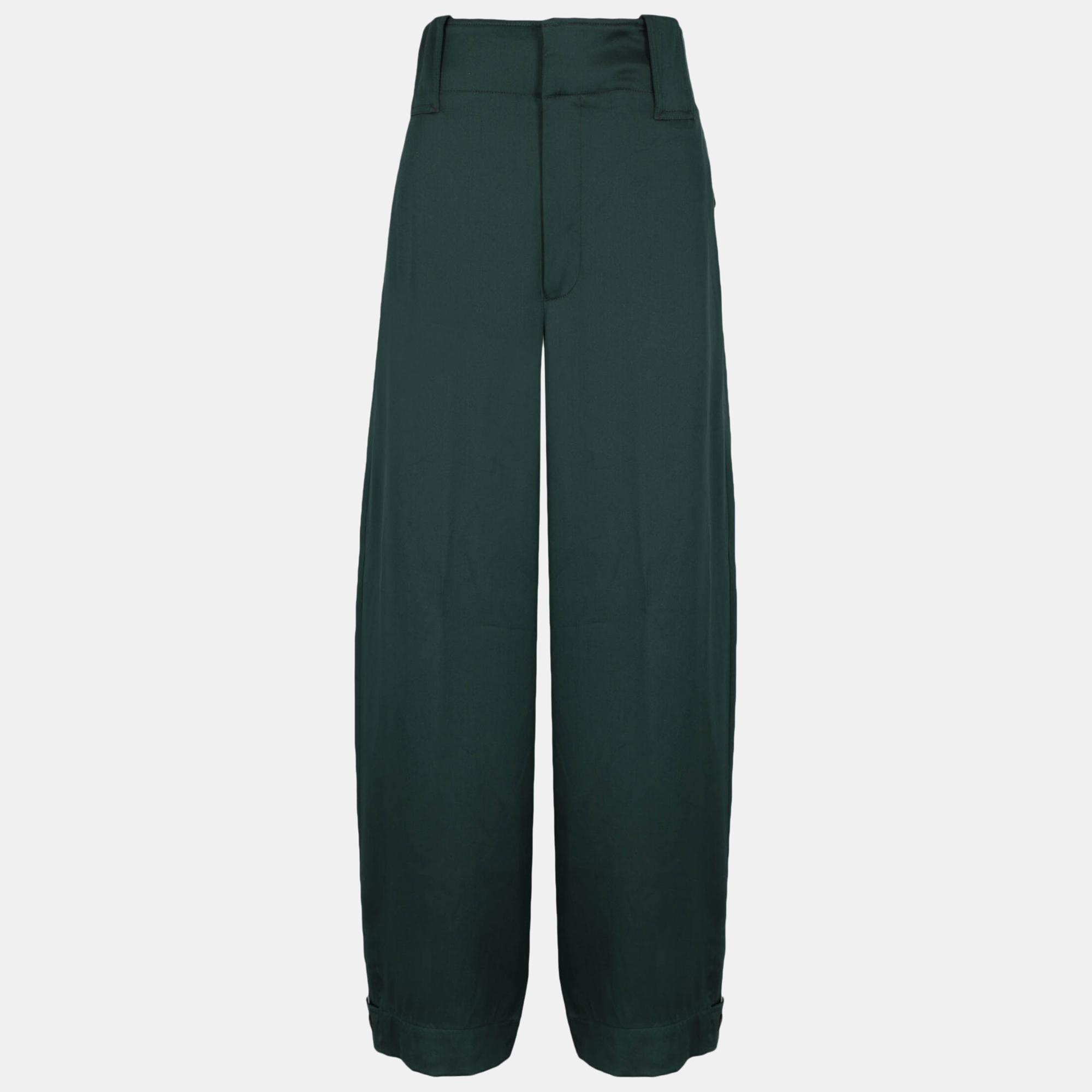 Bottega Veneta  Women's Silk Trousers - Green - XS