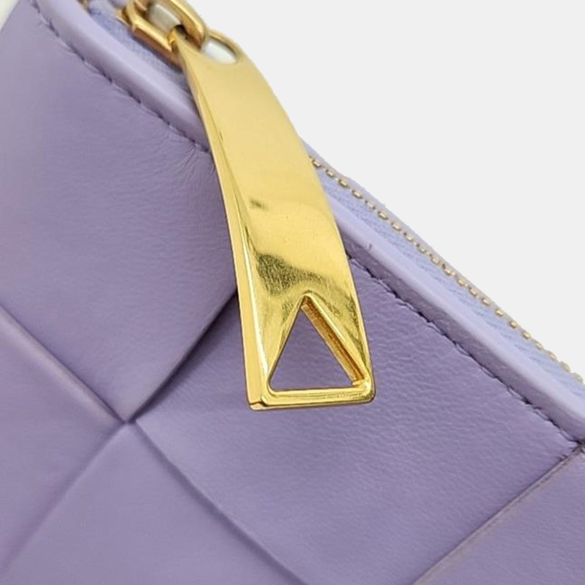 Bottega Veneta Purple Leather Clutch