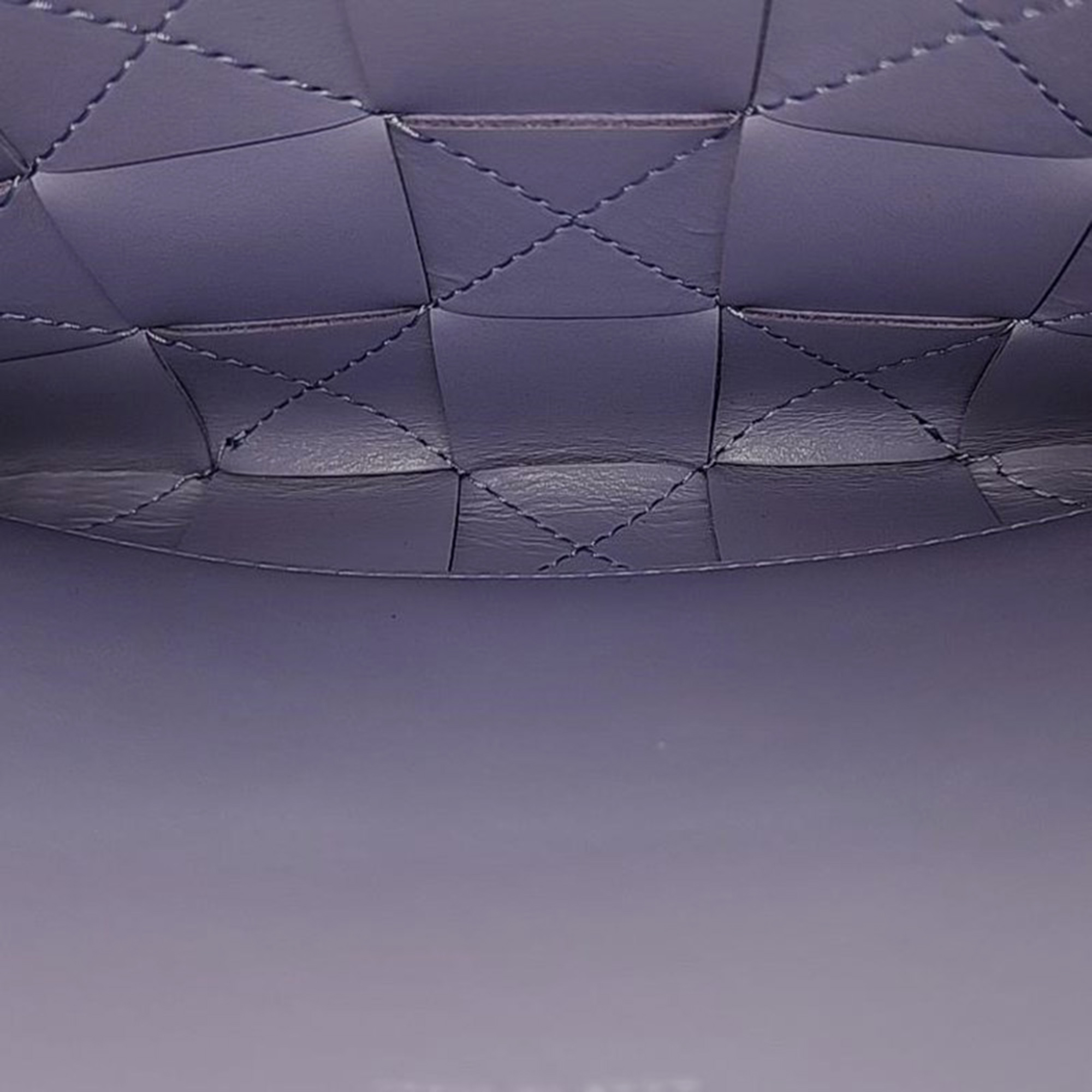 Bottega Veneta Purple Leather Clutch