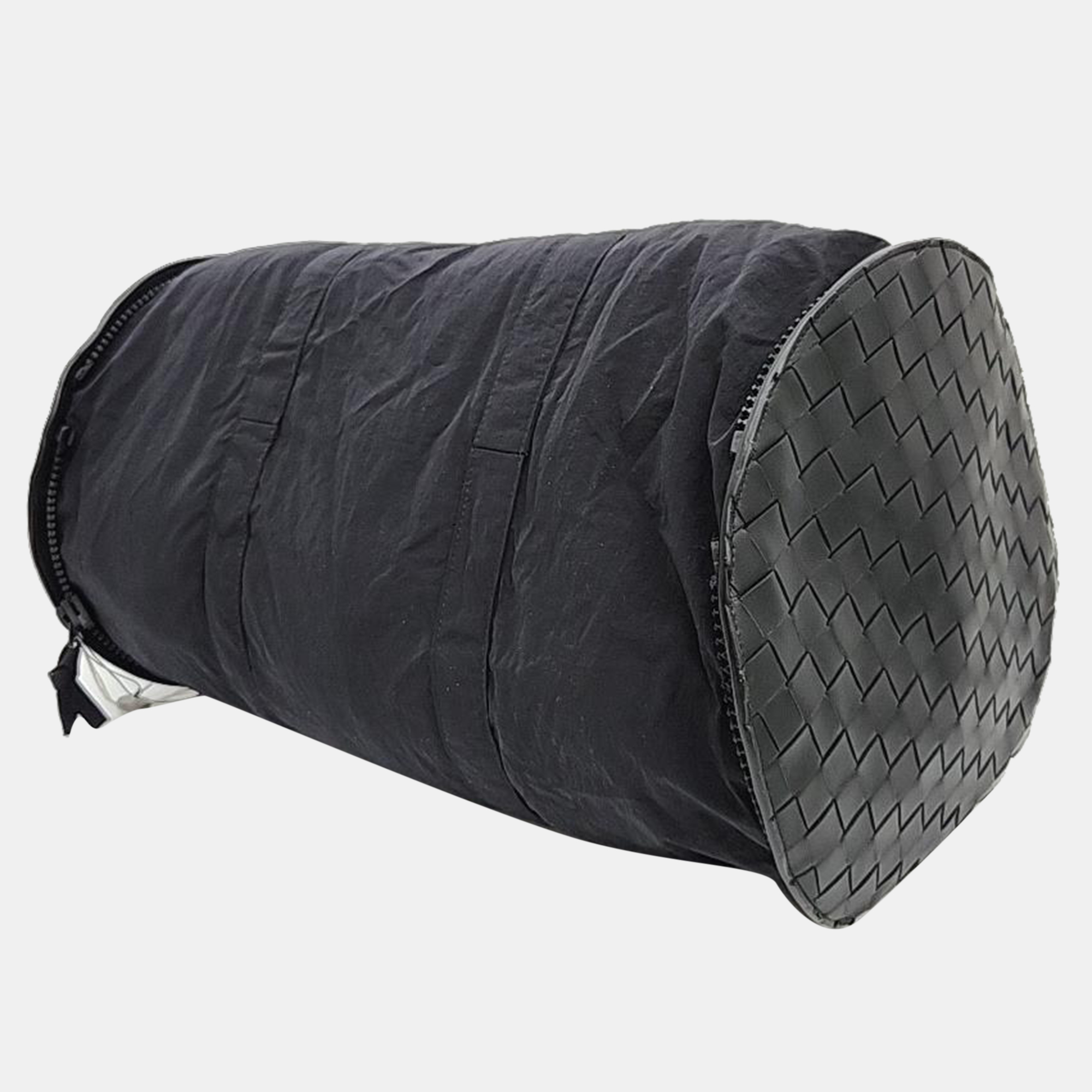 Bottega Veneta Black Leather Duffel Bag