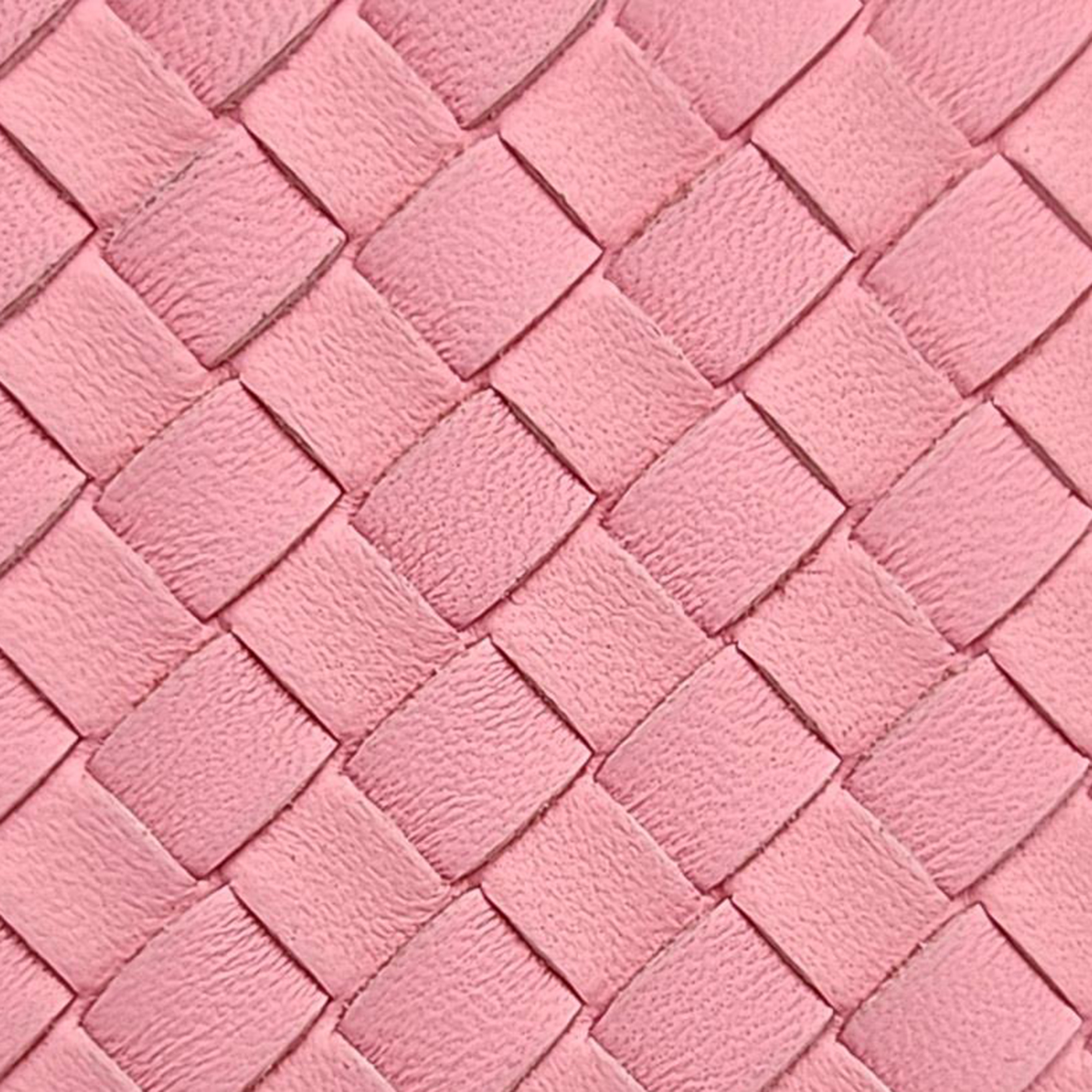 Bottega Veneta Pink Intrecciato Leather Camera Bag