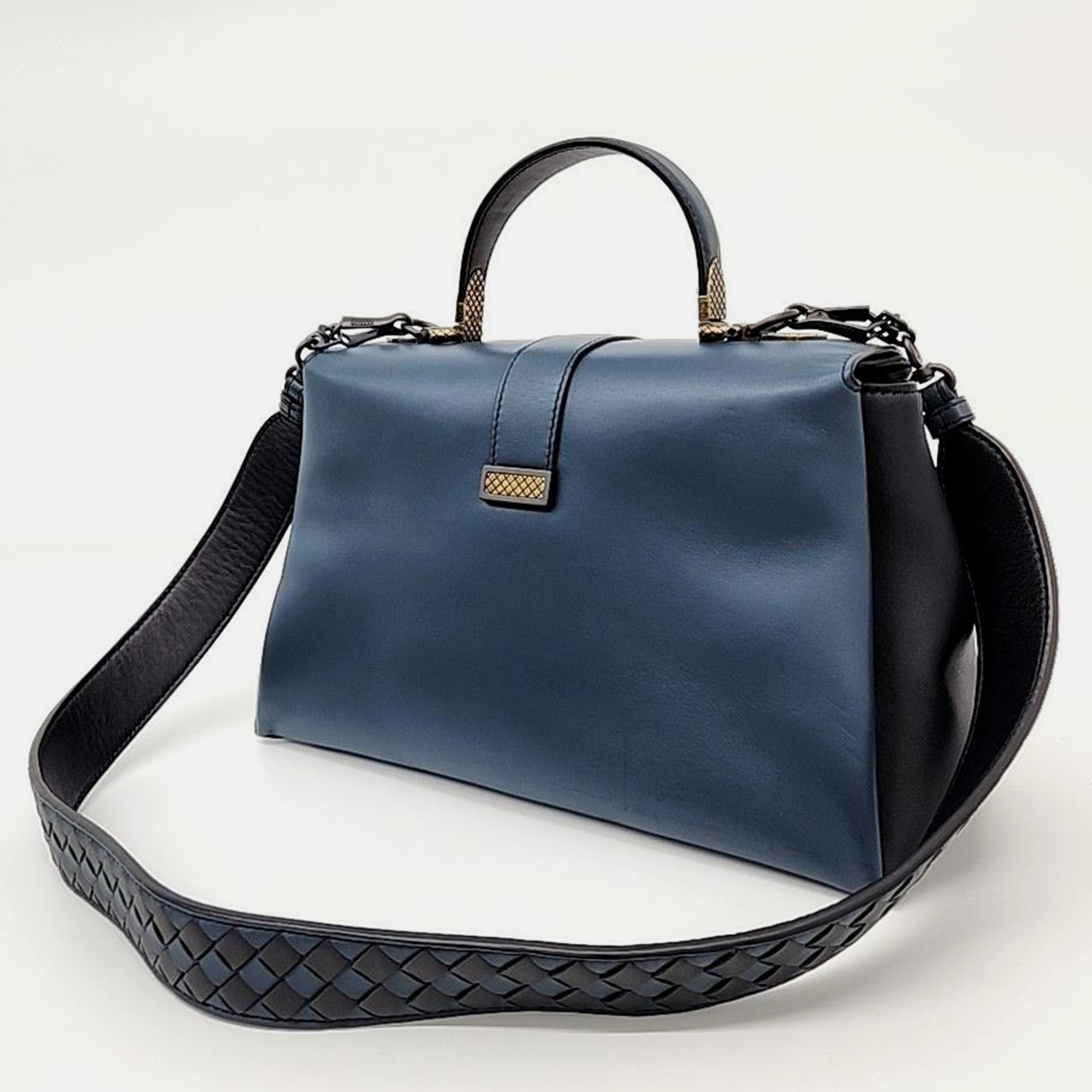 Bottega Veneta Black Piazza Handbag