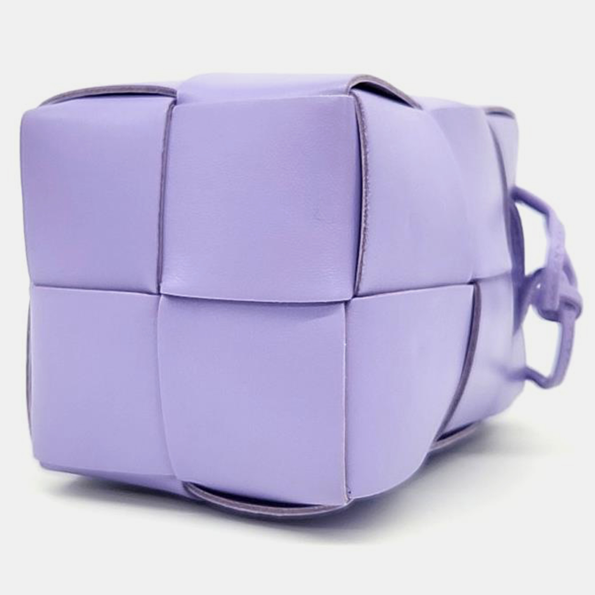 Bottega Veneta Purple Leather Cassette Bucket Bag