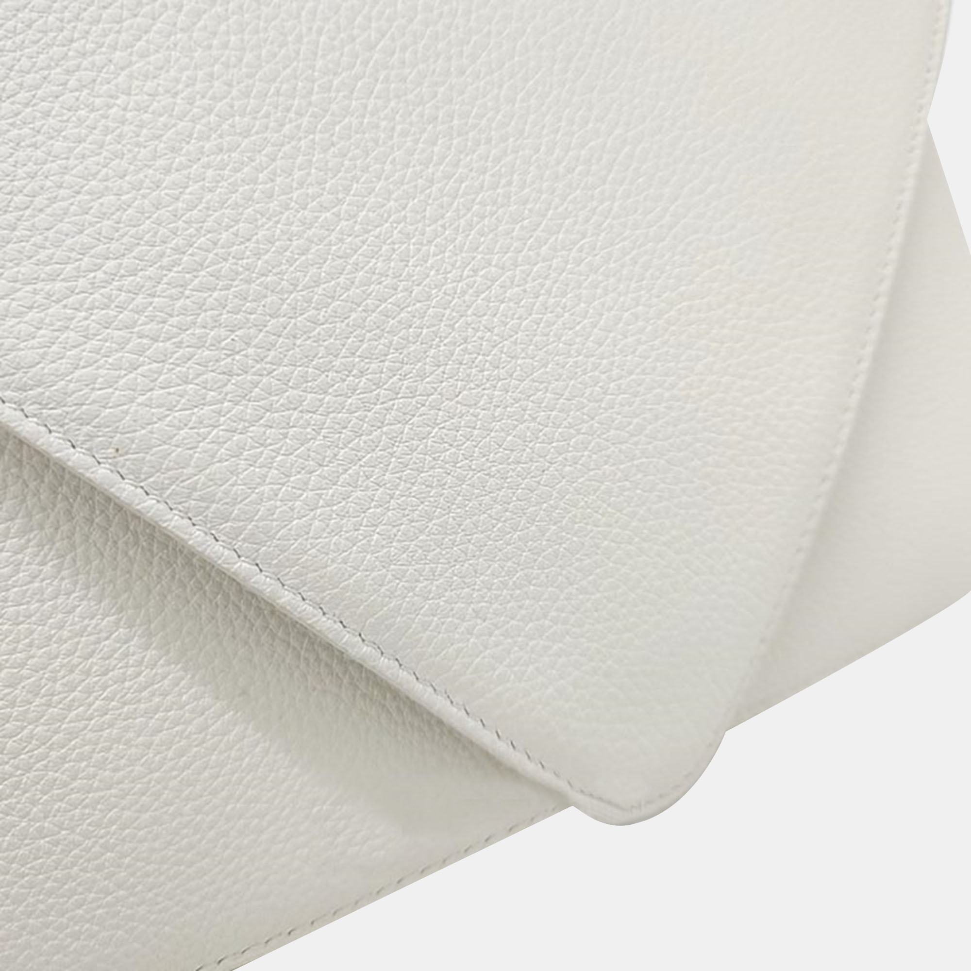 Bottega Veneta White Leather Mount Shoulder Bag