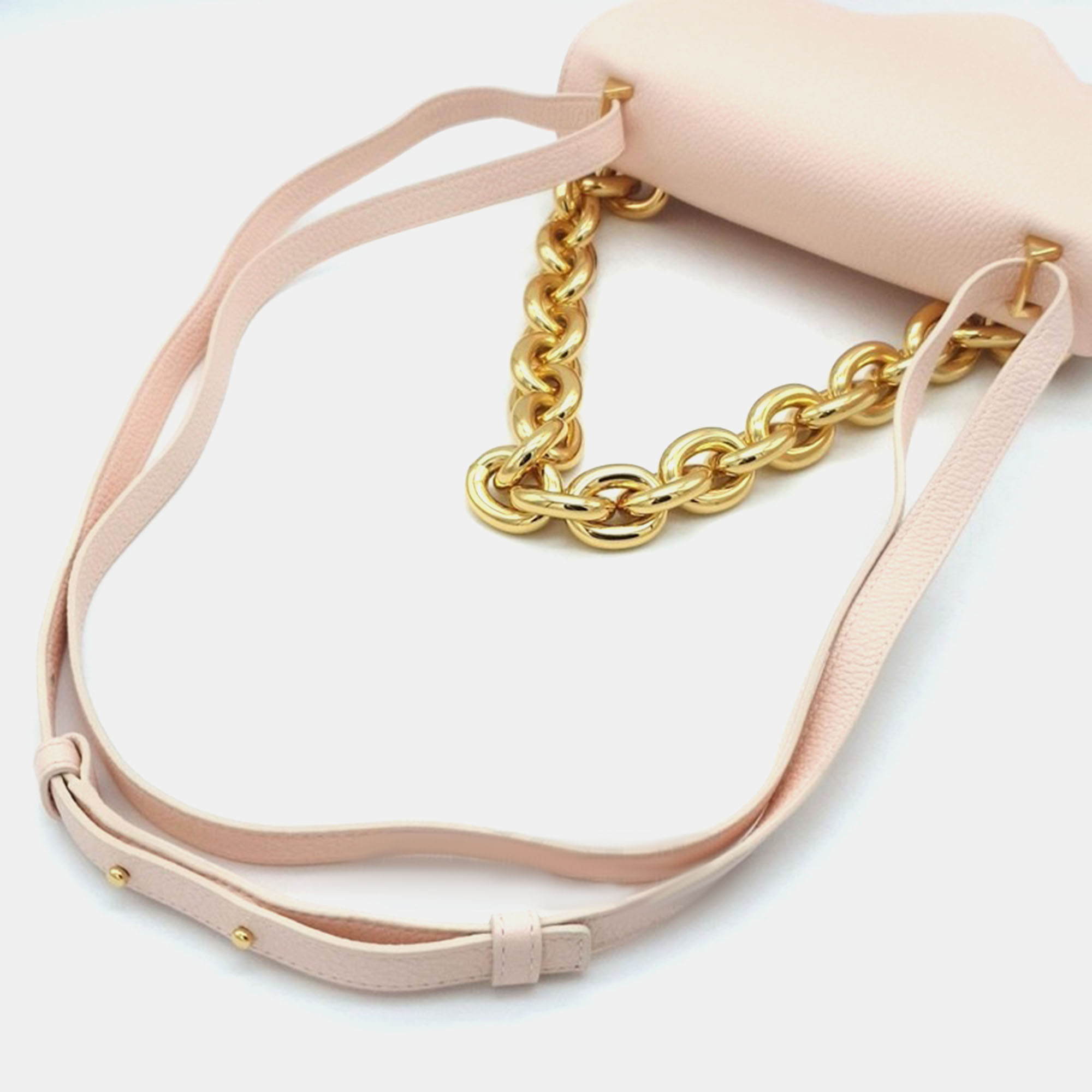 Bottega Veneta Pink Leather Mount Shoulder Bag