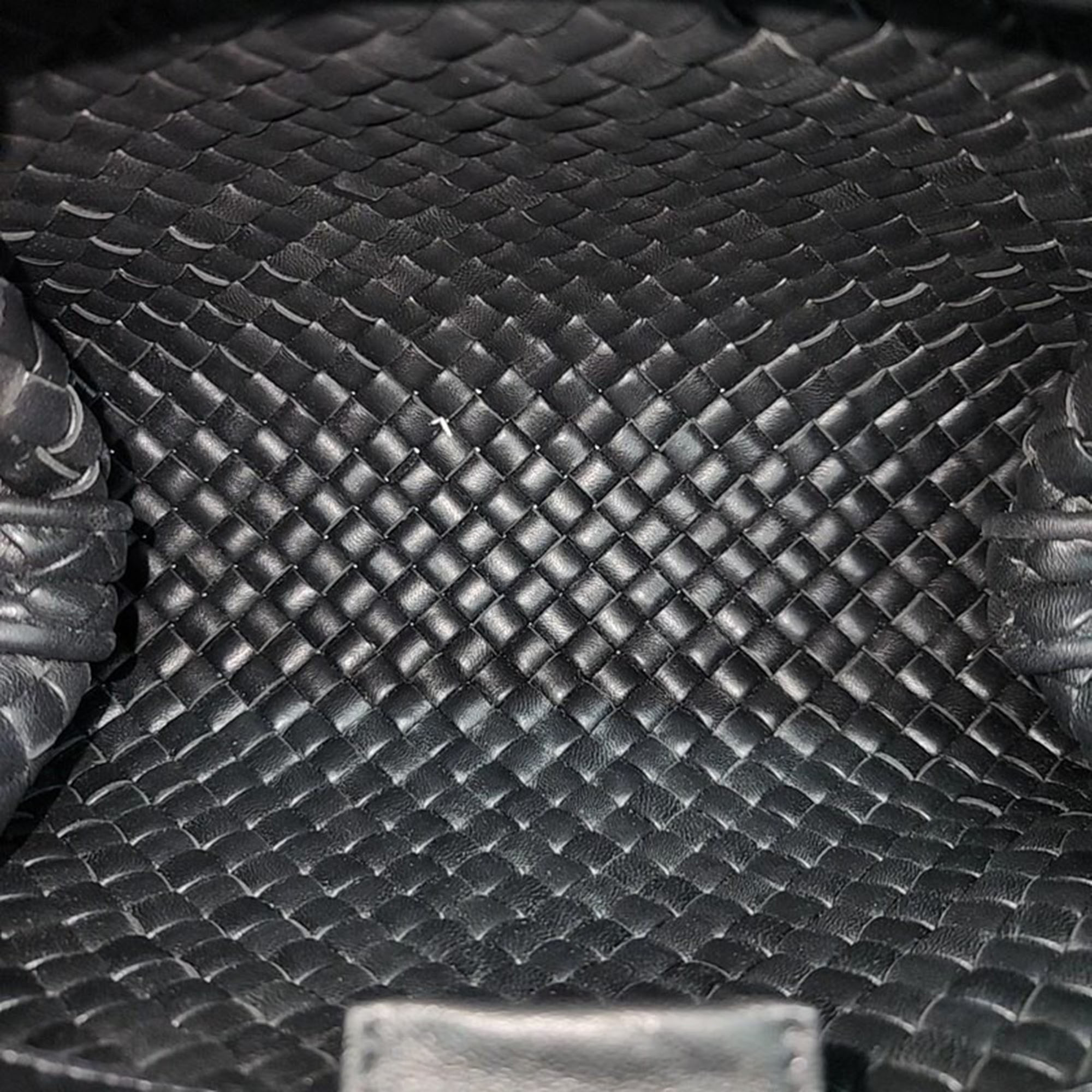 Bottega Veneta Black Leather Small Top Handle Bag