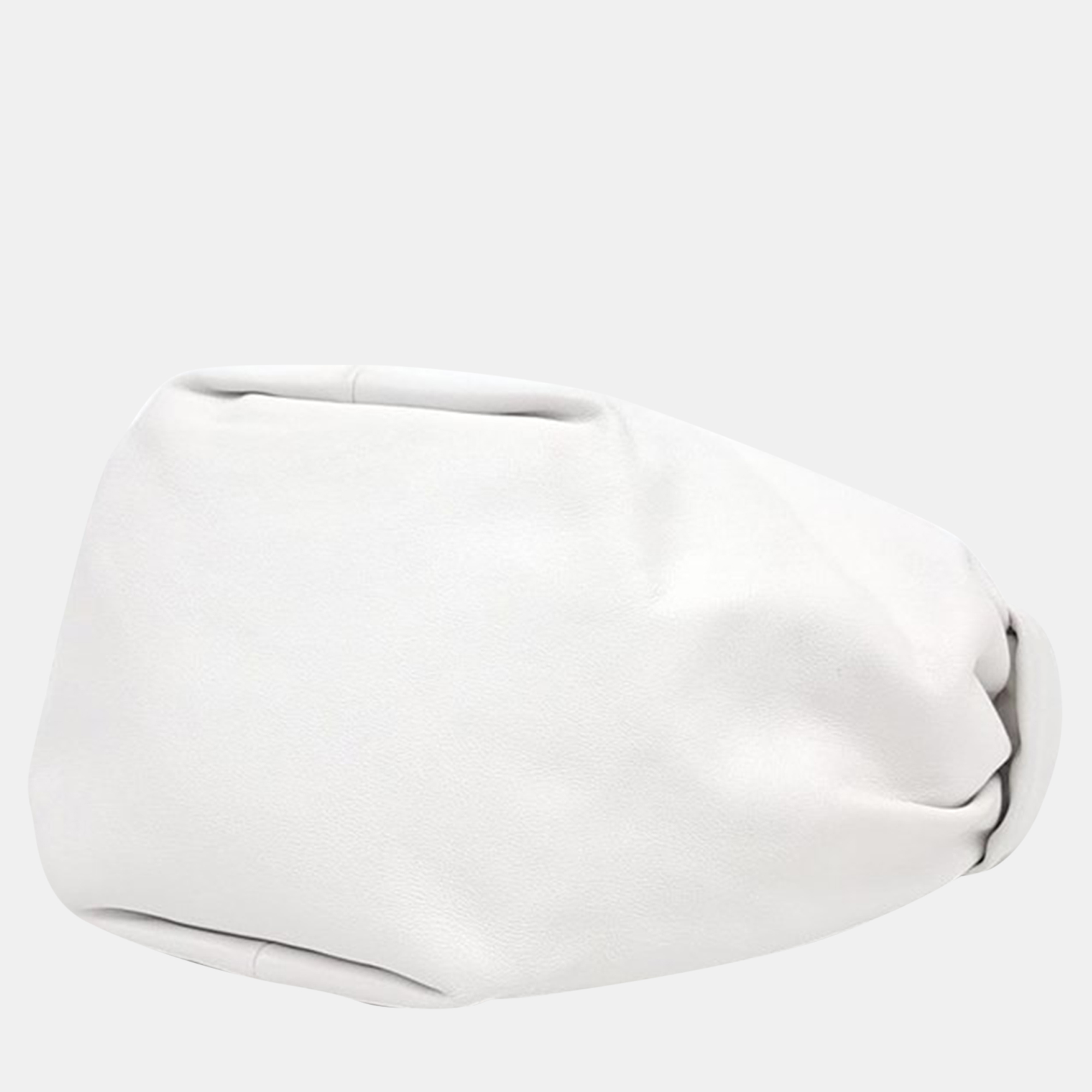 Bottega Veneta White Leather Double Knot Top Handle Bag