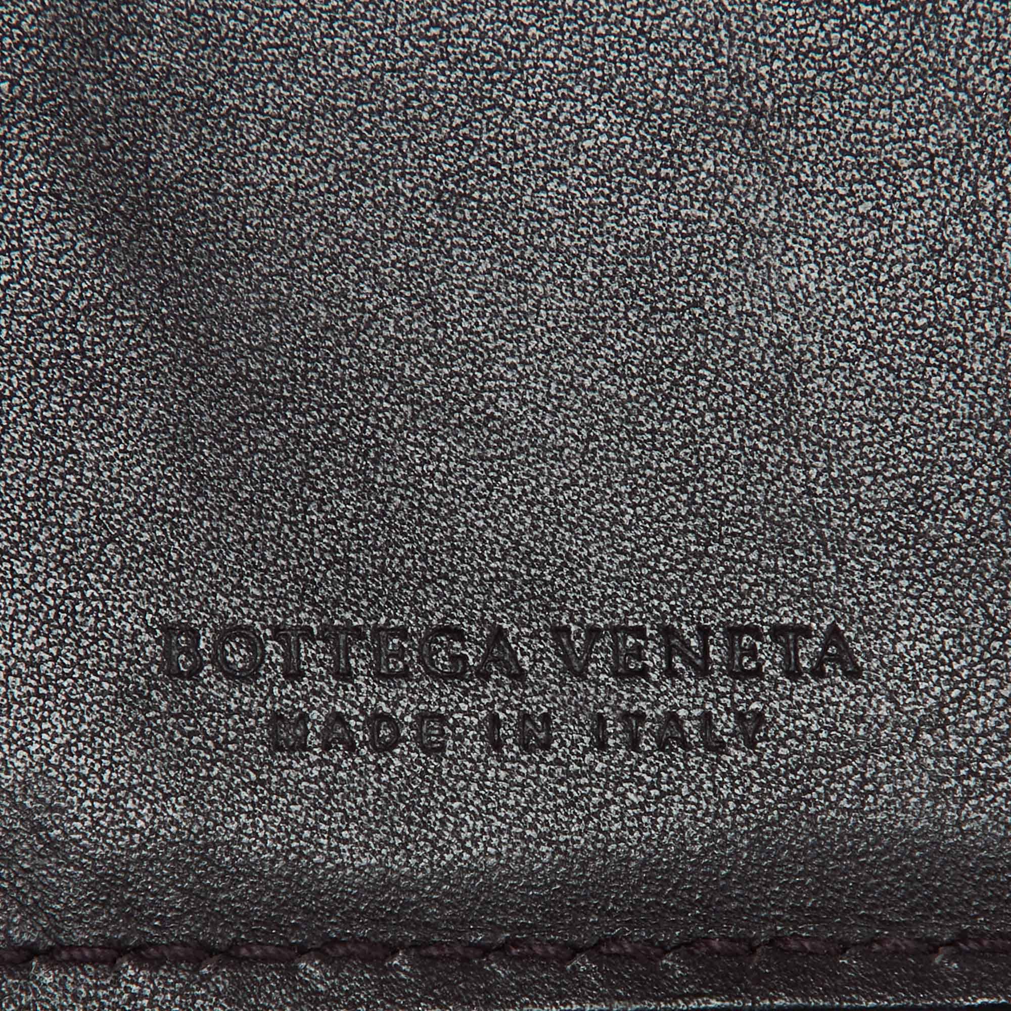 Bottega Veneta Brown Intrecciato Leather Business Card Case