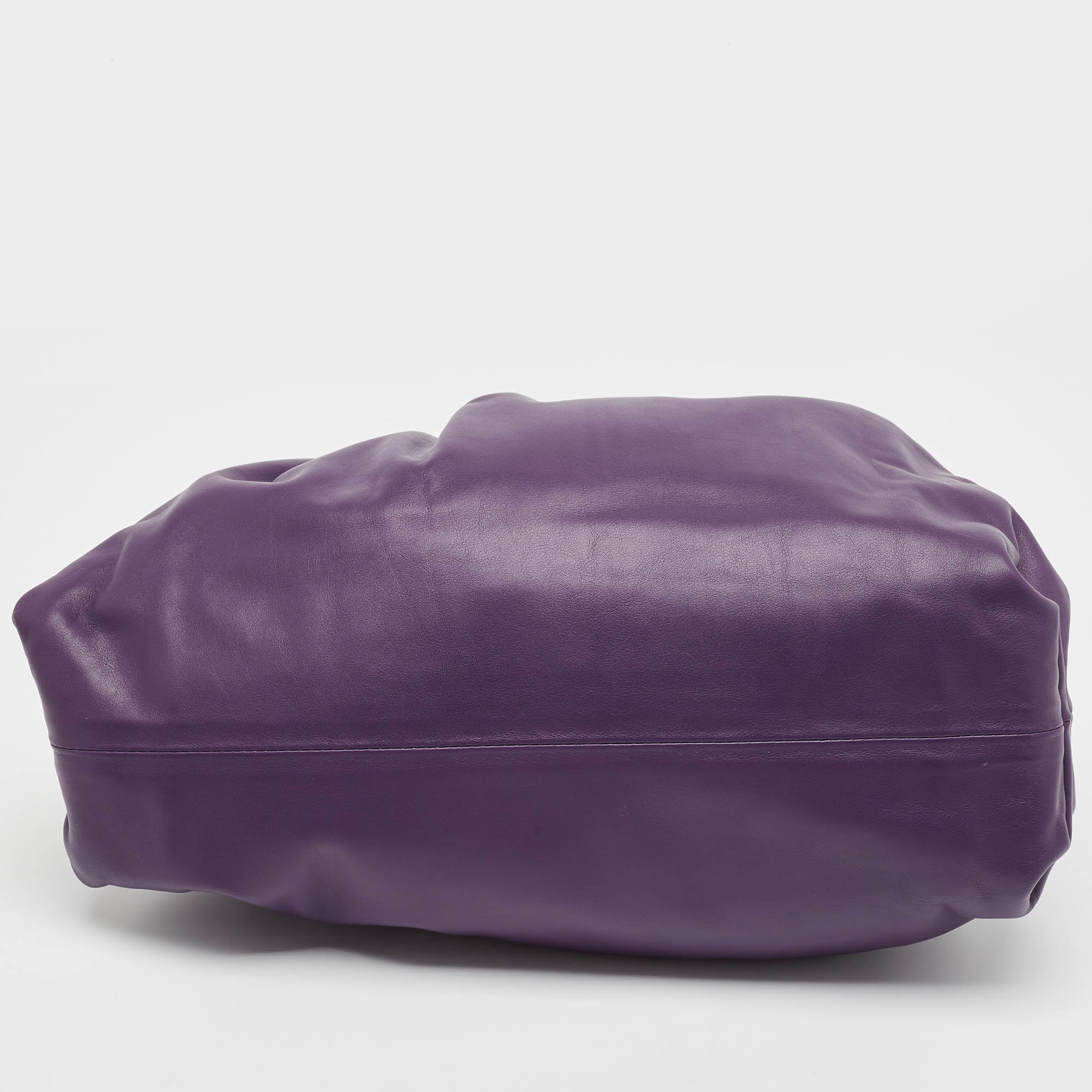 Bottega Veneta Purple Leather Leather Teen Pouch