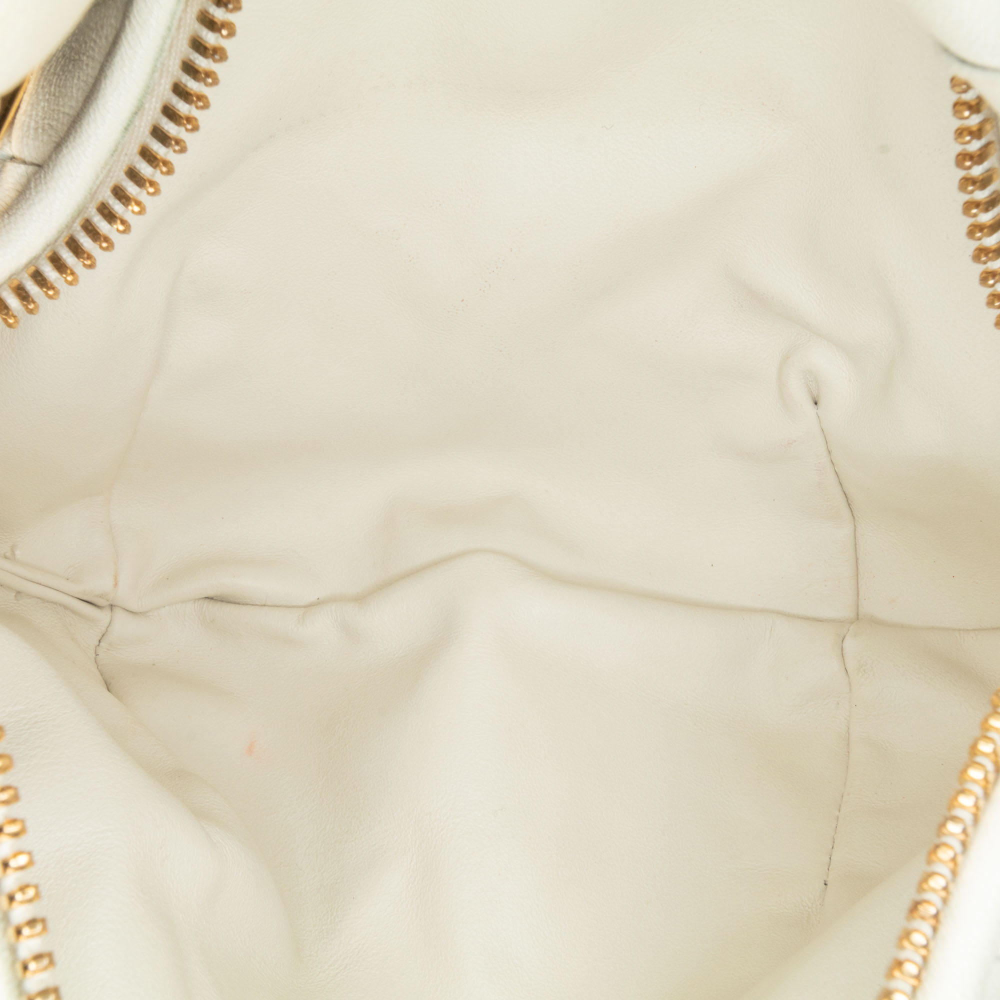 Bottega Veneta White Intrecciato Mini Jodie Bag