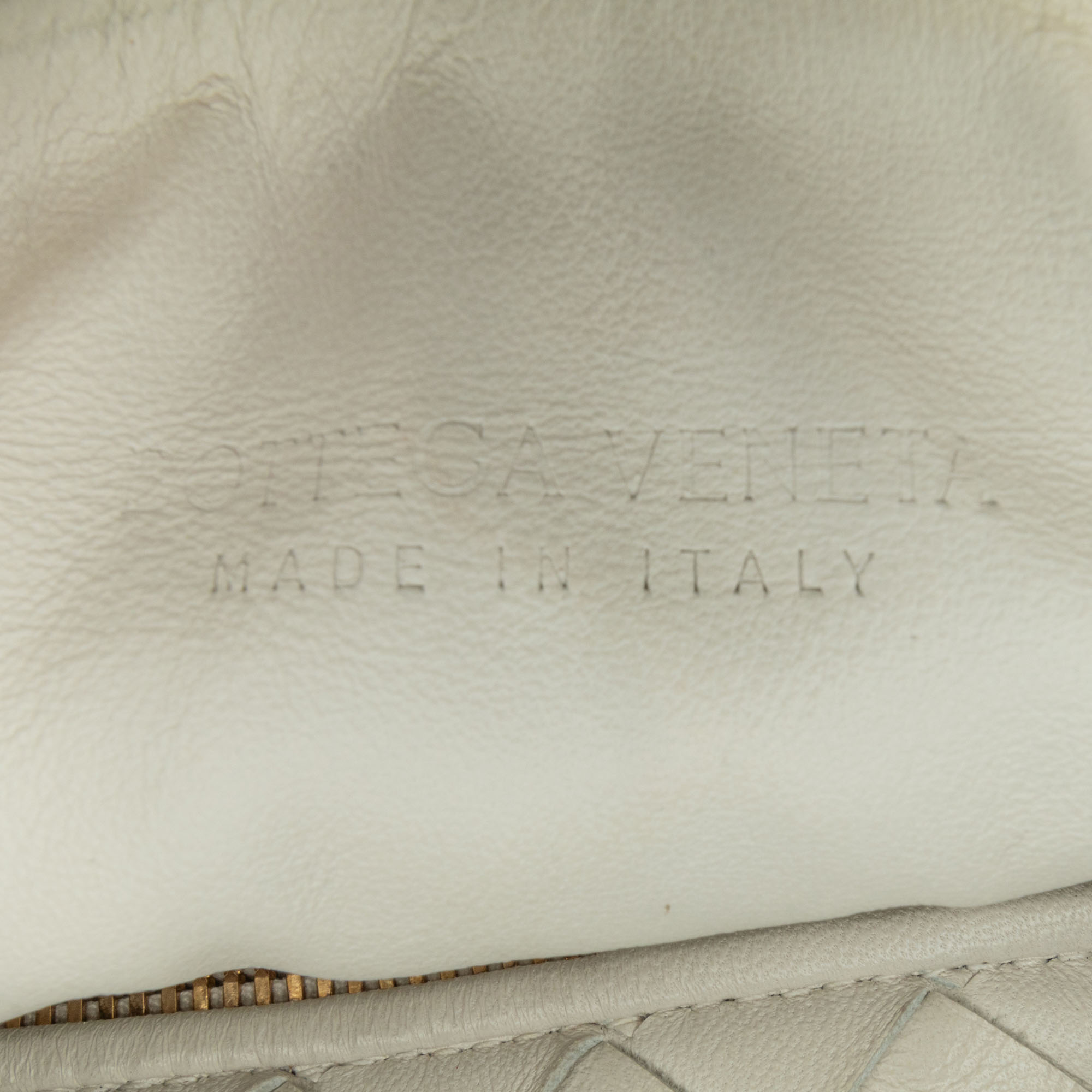 Bottega Veneta White Intrecciato Mini Jodie Bag