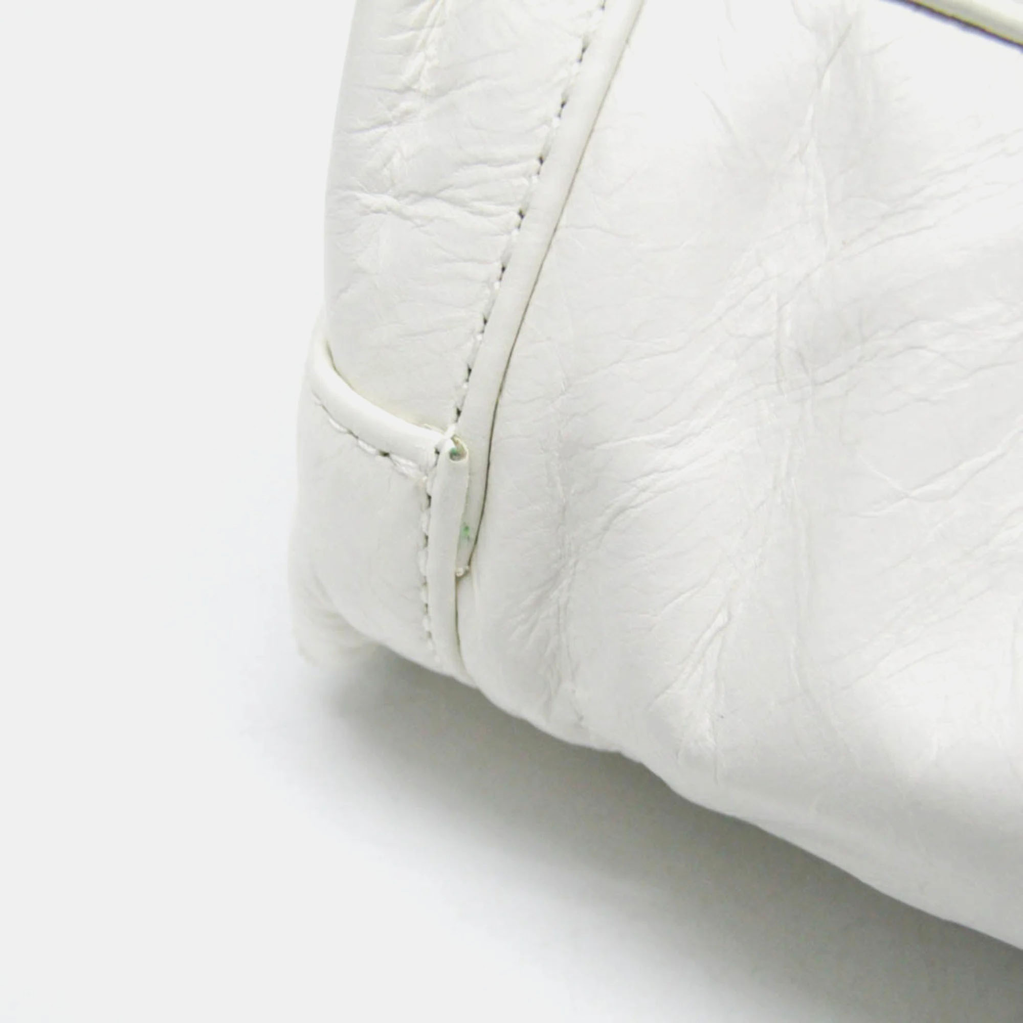 Bottega Veneta White Leather Mini The Arco Shoulder Bag