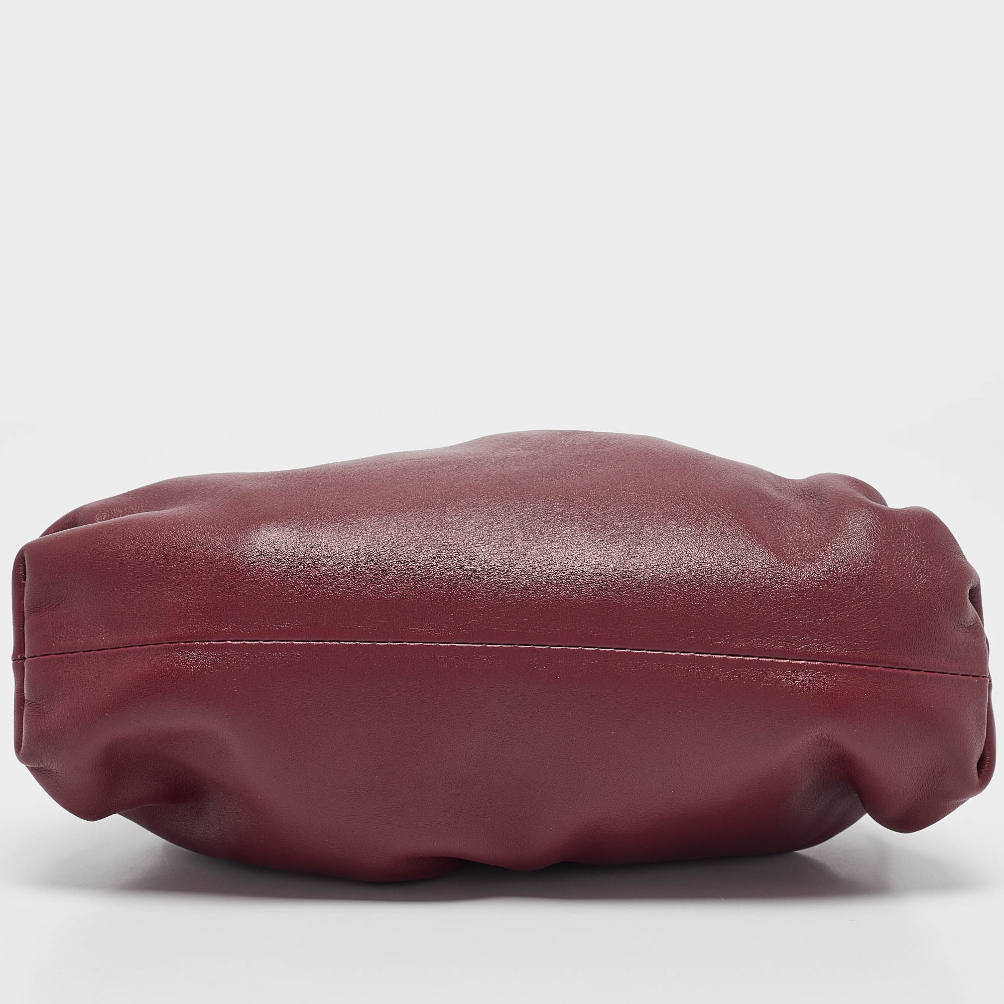 Bottega Veneta Burgundy Leather Mini The Pouch Bag