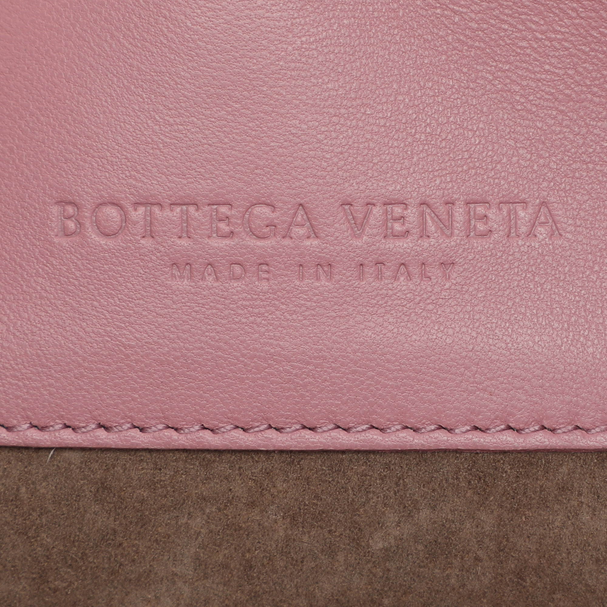 Bottega Veneta Pink Intrecciato Leather Medium Olimpia Flap Shoulder Bag