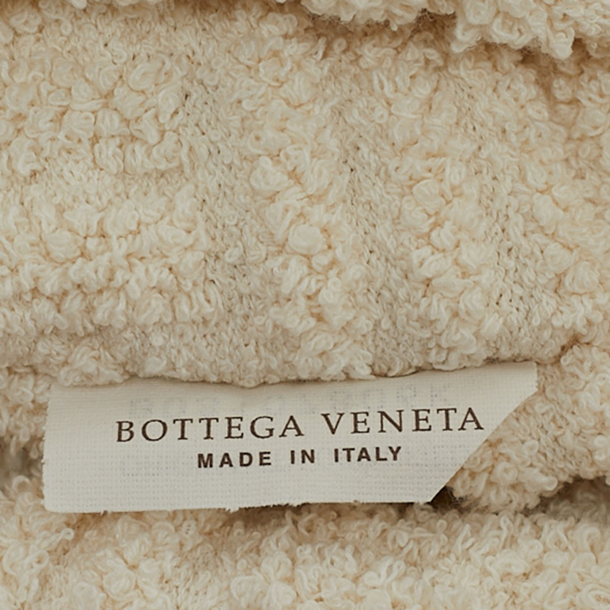 Bottega Veneta Off White Terrycloth Tote