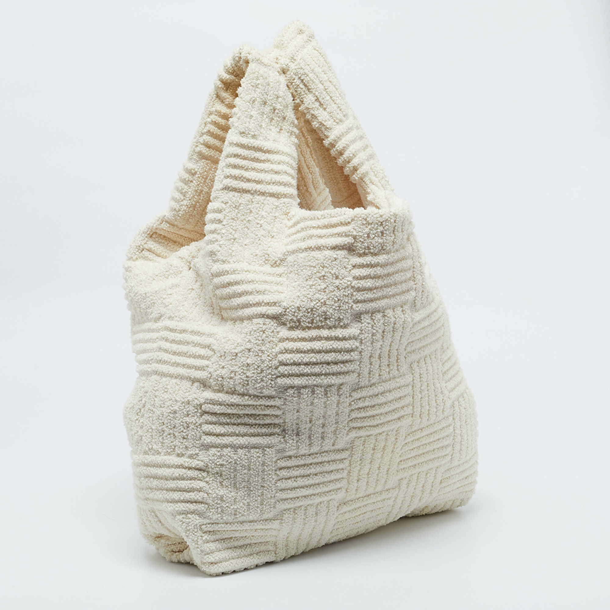 Bottega Veneta Off White Terrycloth Tote