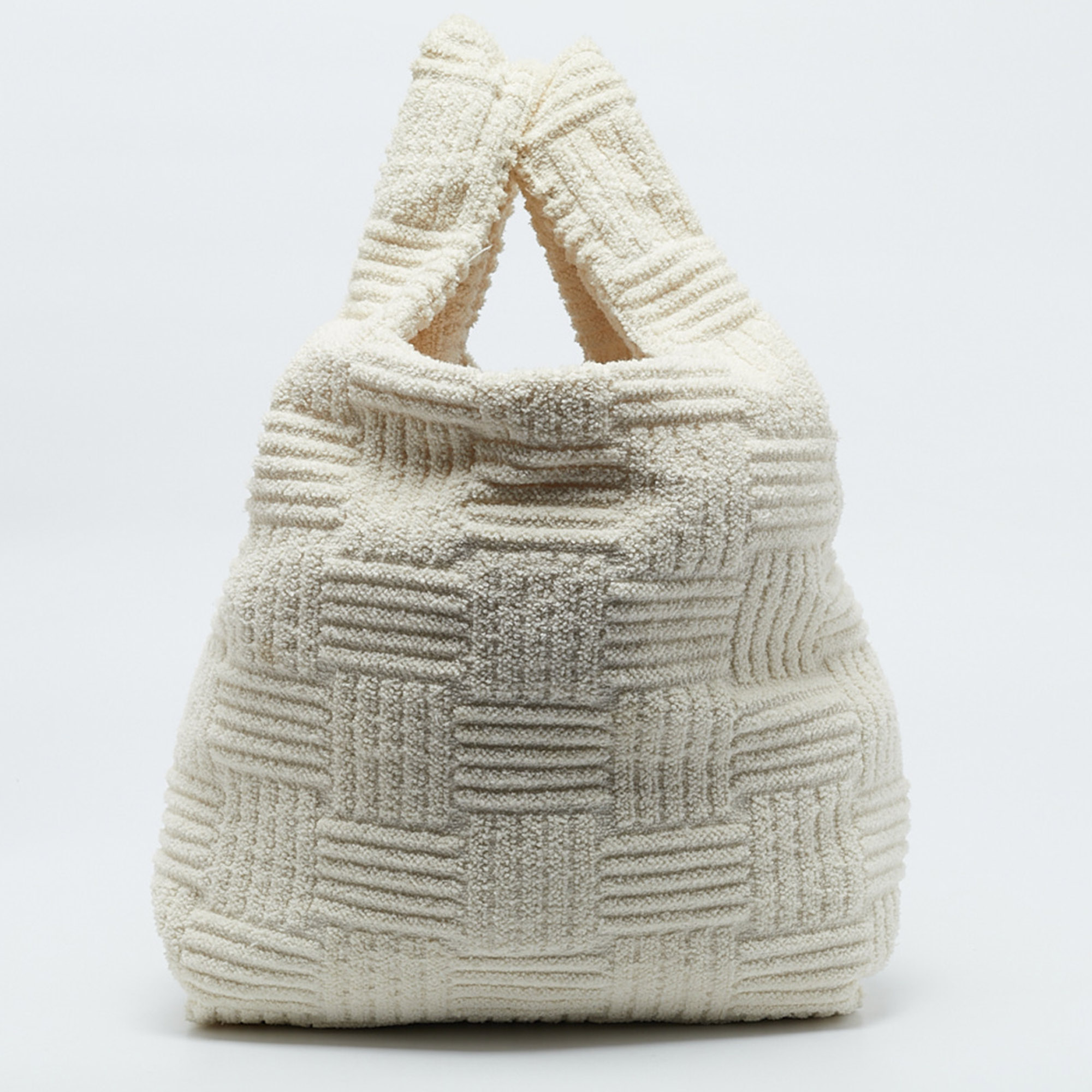 Bottega Veneta Off White Terrycloth Tote