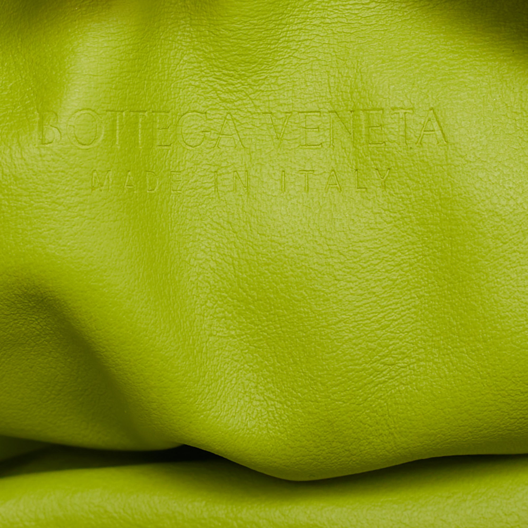 Bottega Veneta Lime Green Intrecciato Leather Mini Jodie Hobo