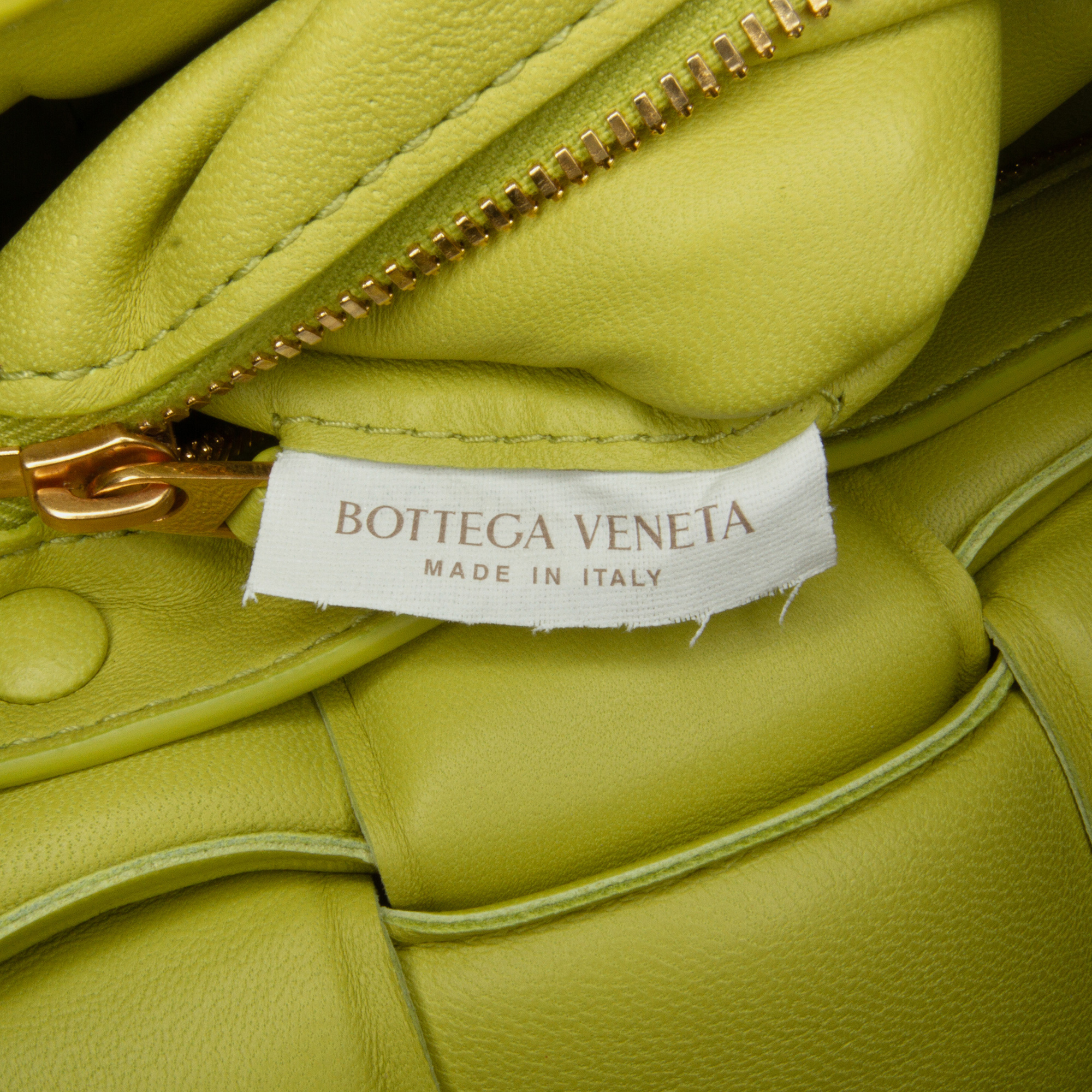 Bottega Veneta Green Leather Bottega Veneta Nappa Intrecciato Padded Cassette Crossbody