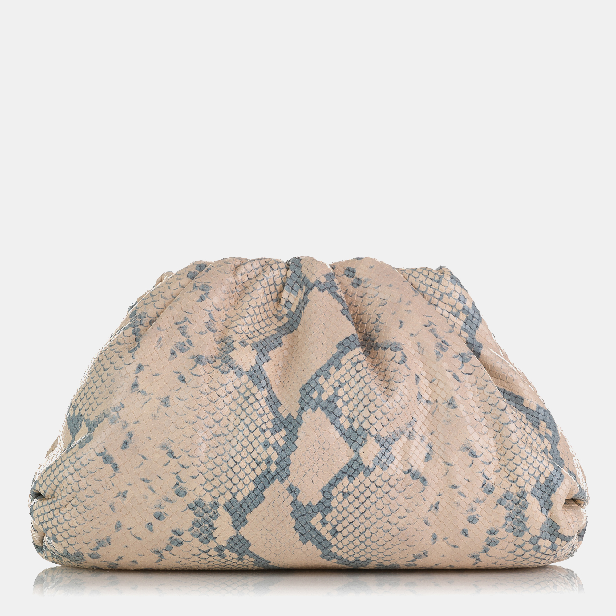 Bottega Veneta Leather Bottega Veneta Teen Python Print Goatskin Pouch