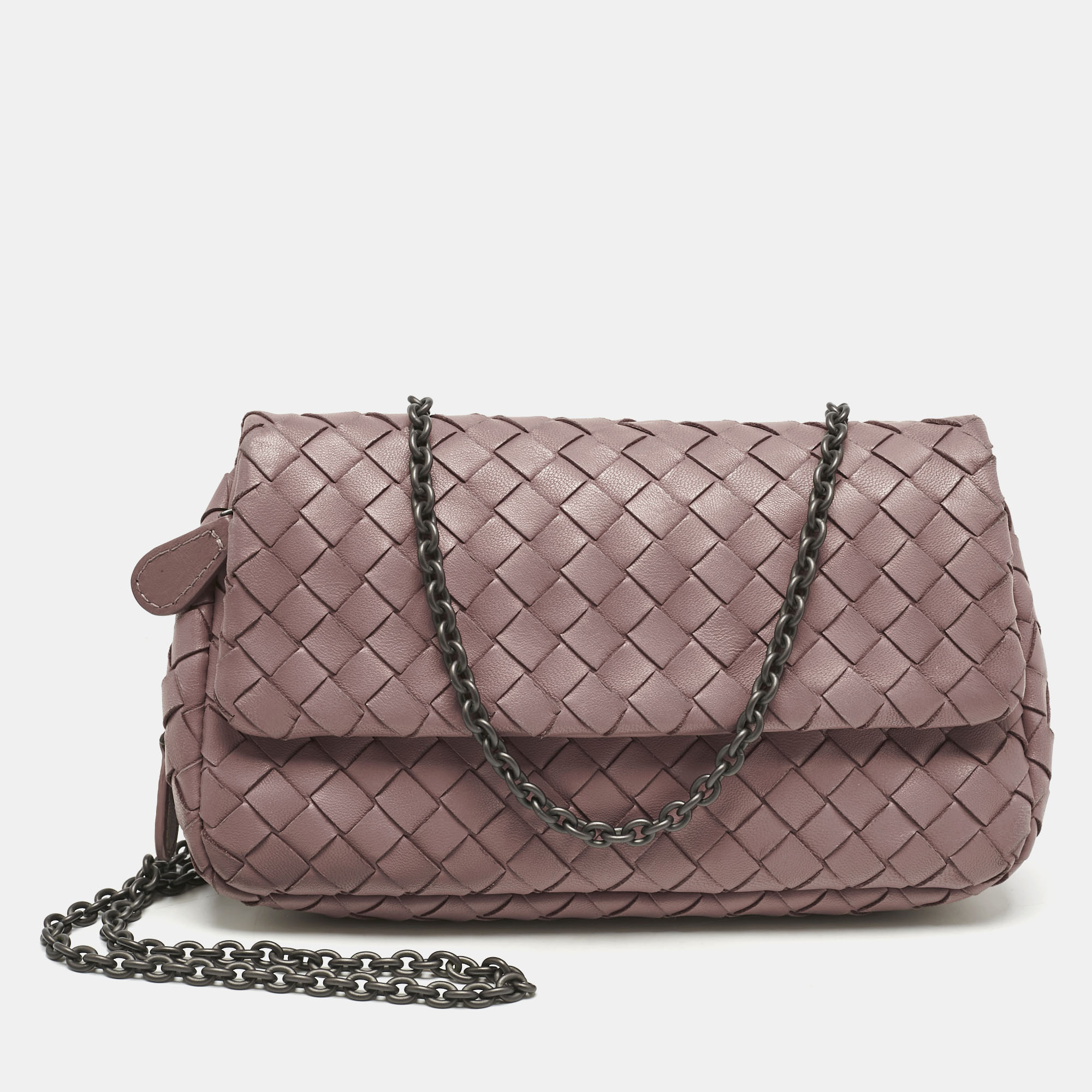 Bottega Veneta Old Rose Intreccaito Leather Olimpia Chain Shoulder Bag, Pink
Bottega Veneta Old Rose Intreccaito Leather Olimpia Chain Shoulder Bag, Pink