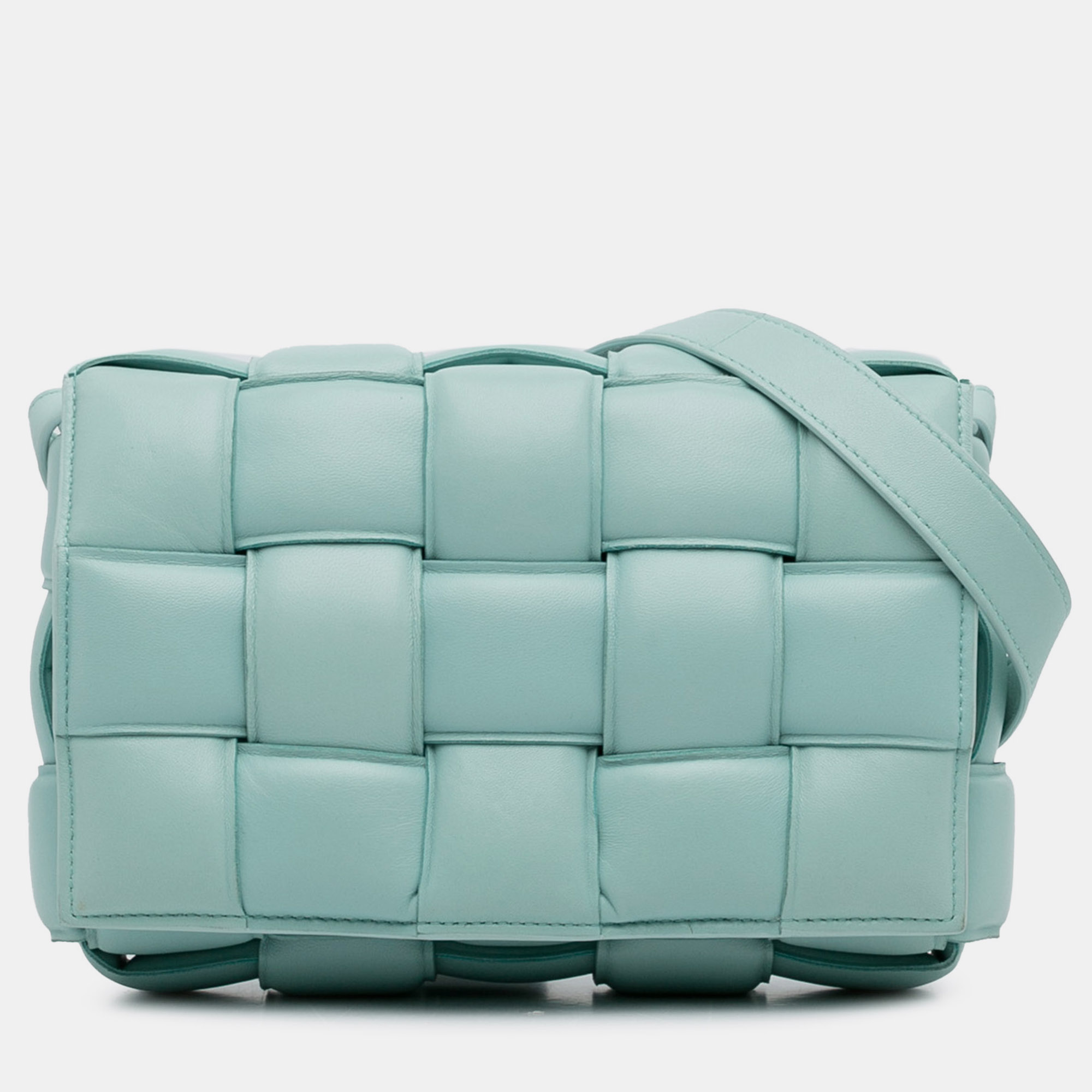 Bottega Veneta Blue Nappa Intrecciato Padded Cassette Crossbody
Bottega Veneta Blue Nappa Intrecciato Padded Cassette Crossbody