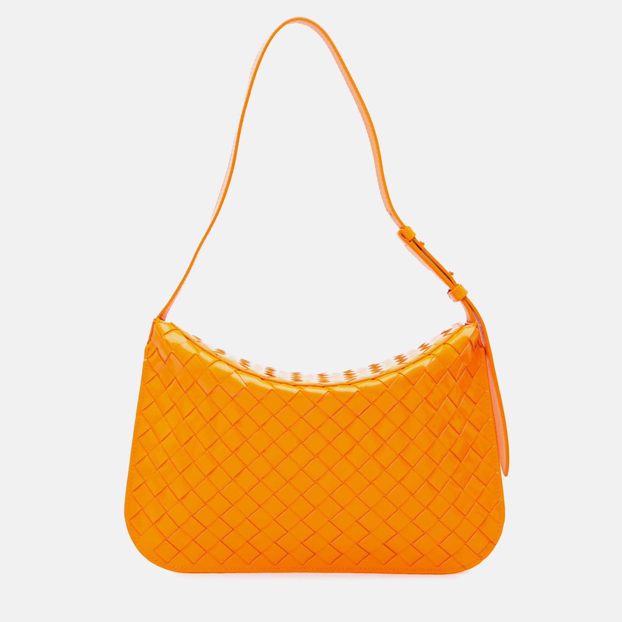 Bottega Veneta Brushed Calfskin Intrecciato Cradle Fold Over Shoulder Bag, Orange
Bottega Veneta Brushed Calfskin Intrecciato Cradle Fold Over Shoulder Bag, Orange