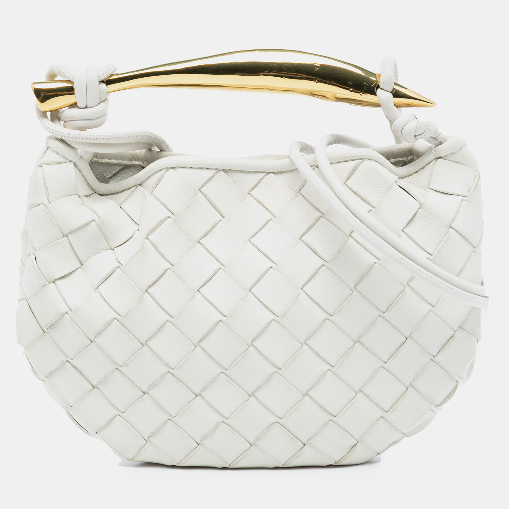 Bottega Veneta White Baby Lambskin Intrecciato Sardine
Bottega Veneta White Baby Lambskin Intrecciato Sardine