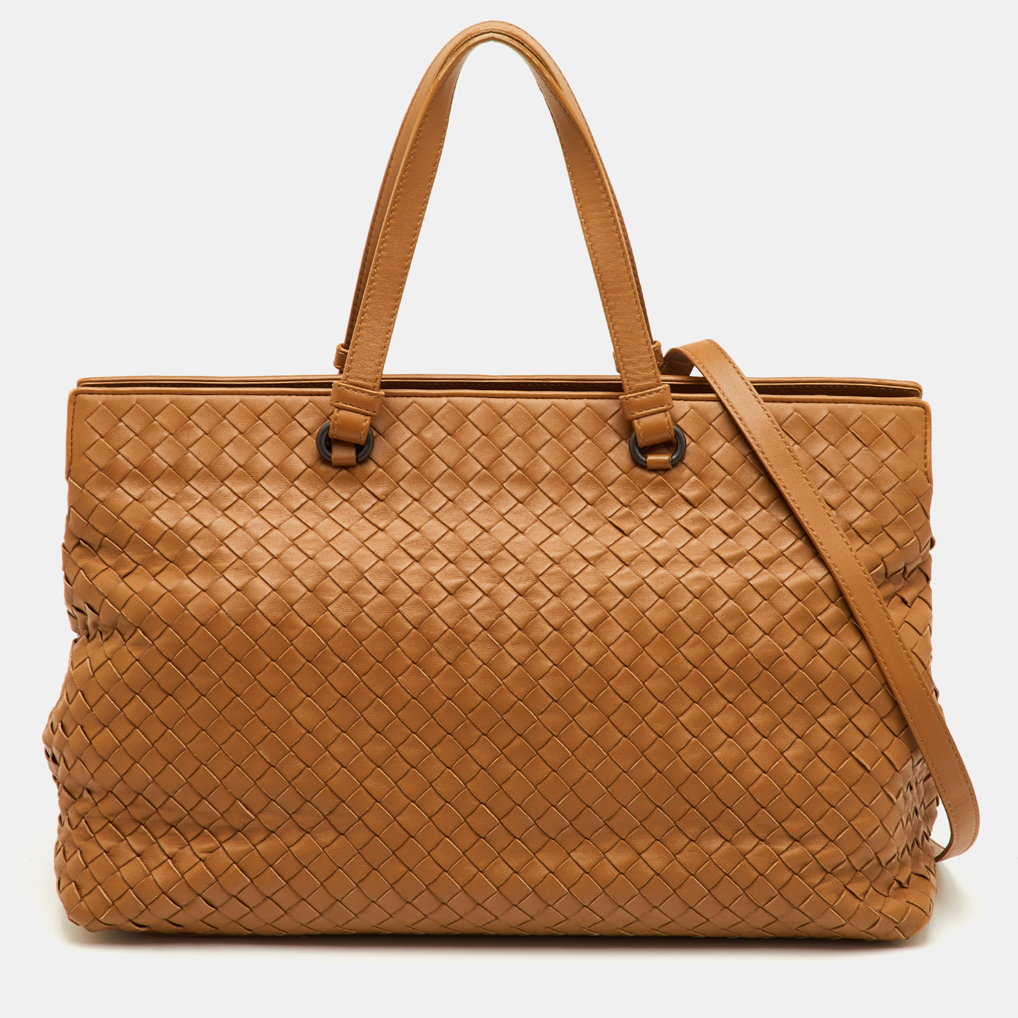 Bottega Veneta Brick Brown Intrecciato Leather Tote
Bottega Veneta Brick Brown Intrecciato Leather Tote