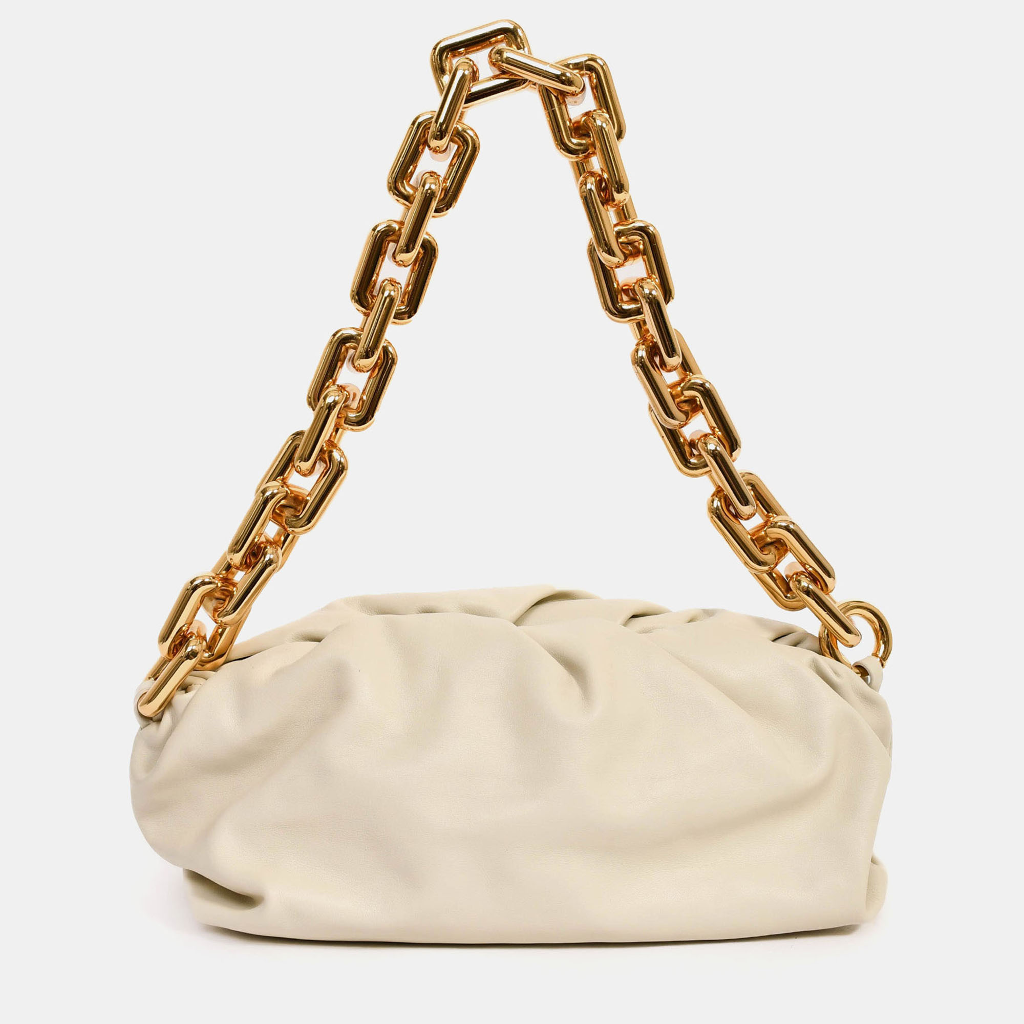Bottega Veneta Beige Chain Pouch Bag
Bottega Veneta Beige Chain Pouch Bag