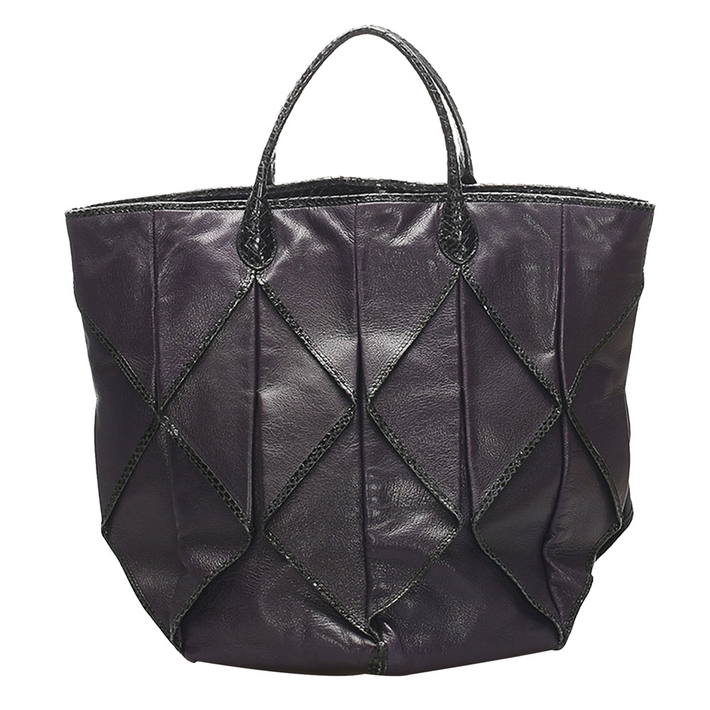 Image of Bottega Veneta Black Intrecciato Leather Tote Bag