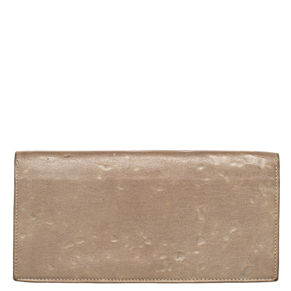 Bottega Veneta Beige Intrecciato Leather Bifold Wallet