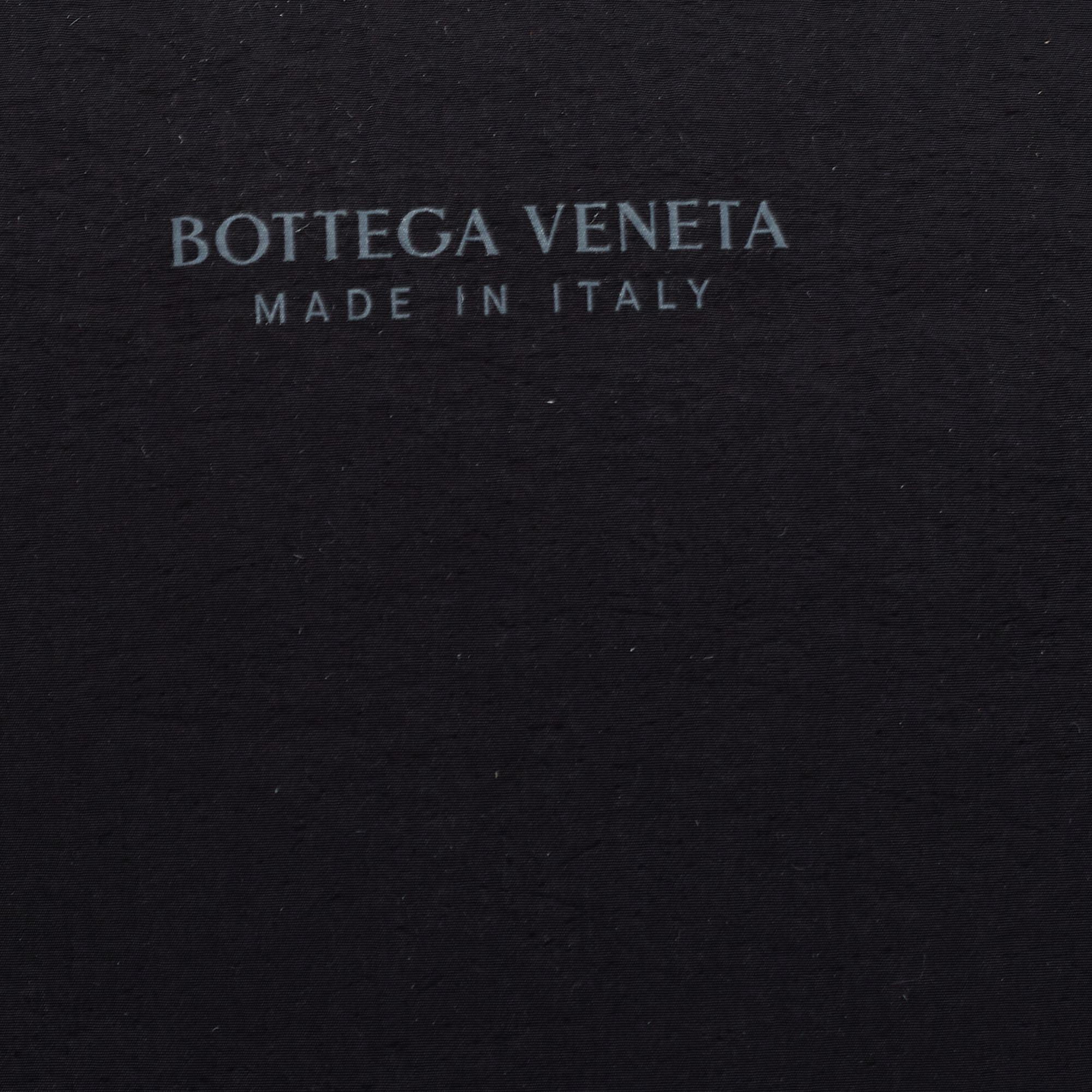 Bottega Veneta Black Intrecciato Leather Cassette Briefcase Bag