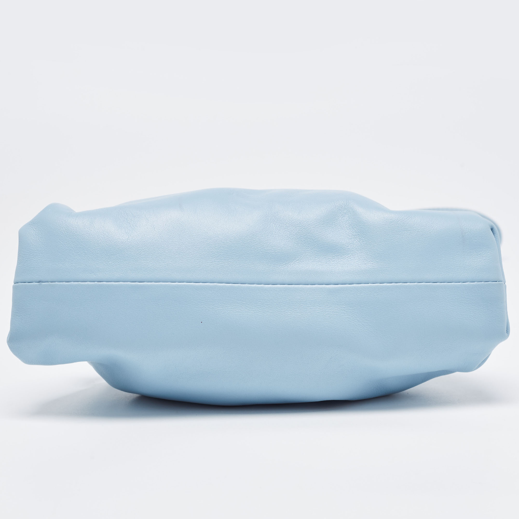 Bottega Veneta Light Blue Intrecciato Leather Mini The Pouch Bag