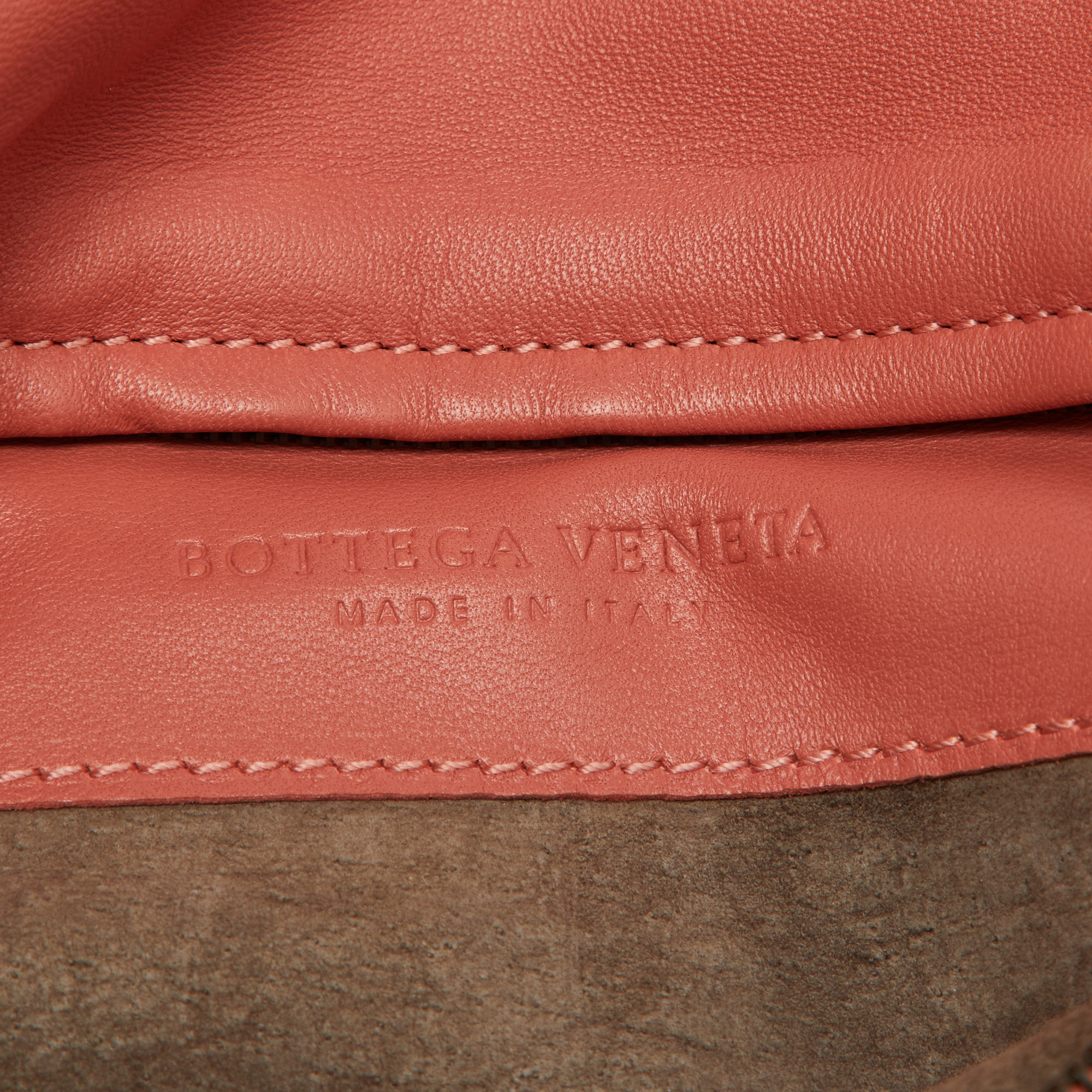 Bottega Veneta Intrecciato Leather Turnlock Clutch