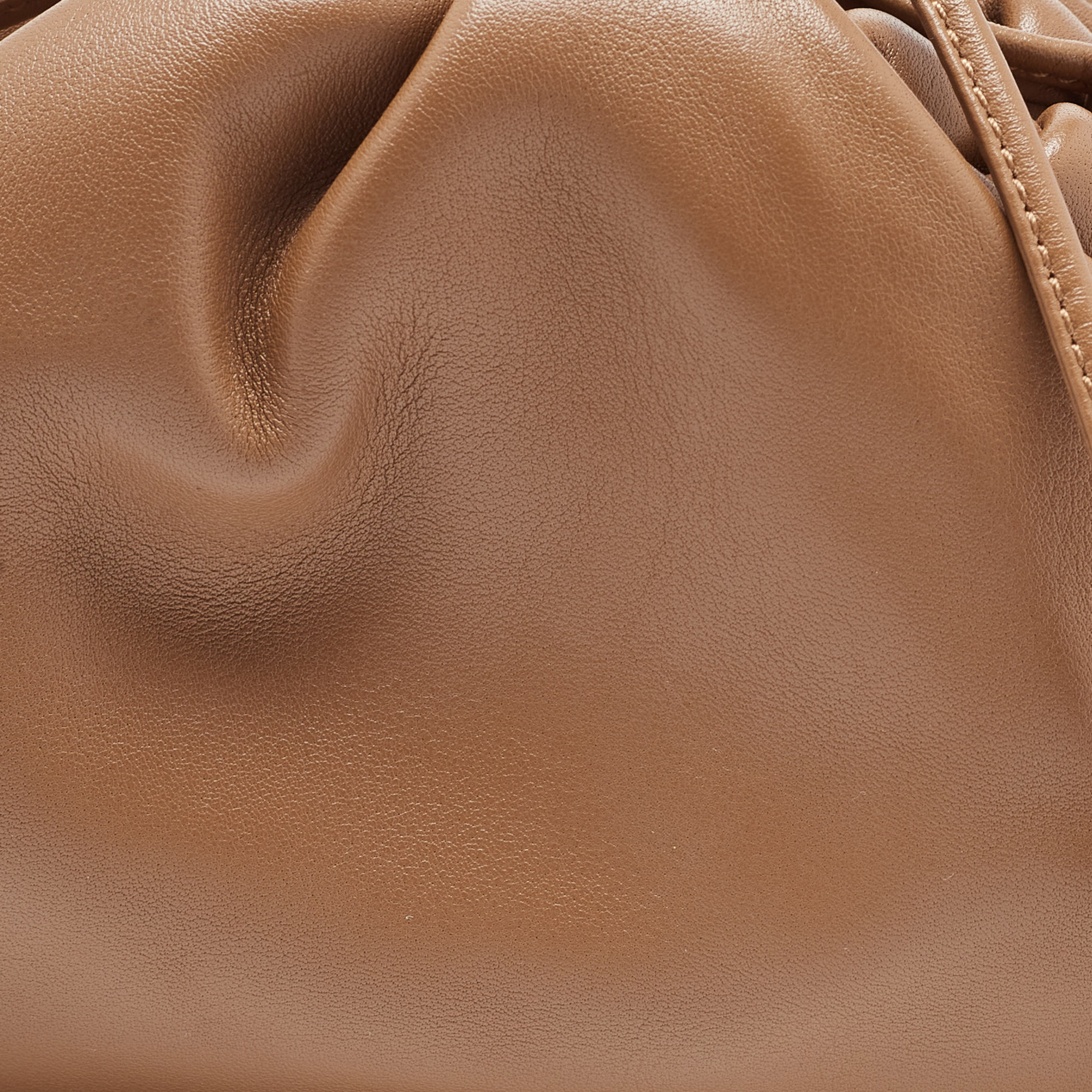Bottega Veneta Brown Leather Mini The Pouch Bag