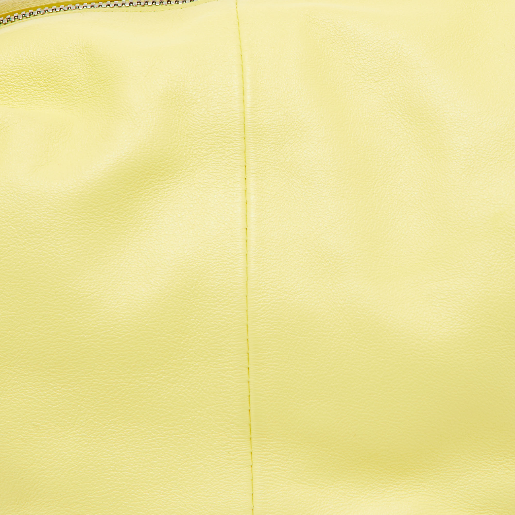 Bottega Veneta Yellow Leather Mini Double Knot Hobo