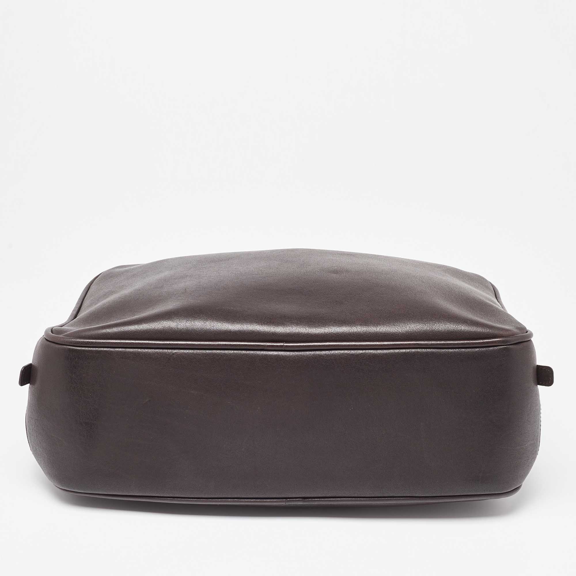 Bottega Veneta Brown Intrecciato Leather Briefcase