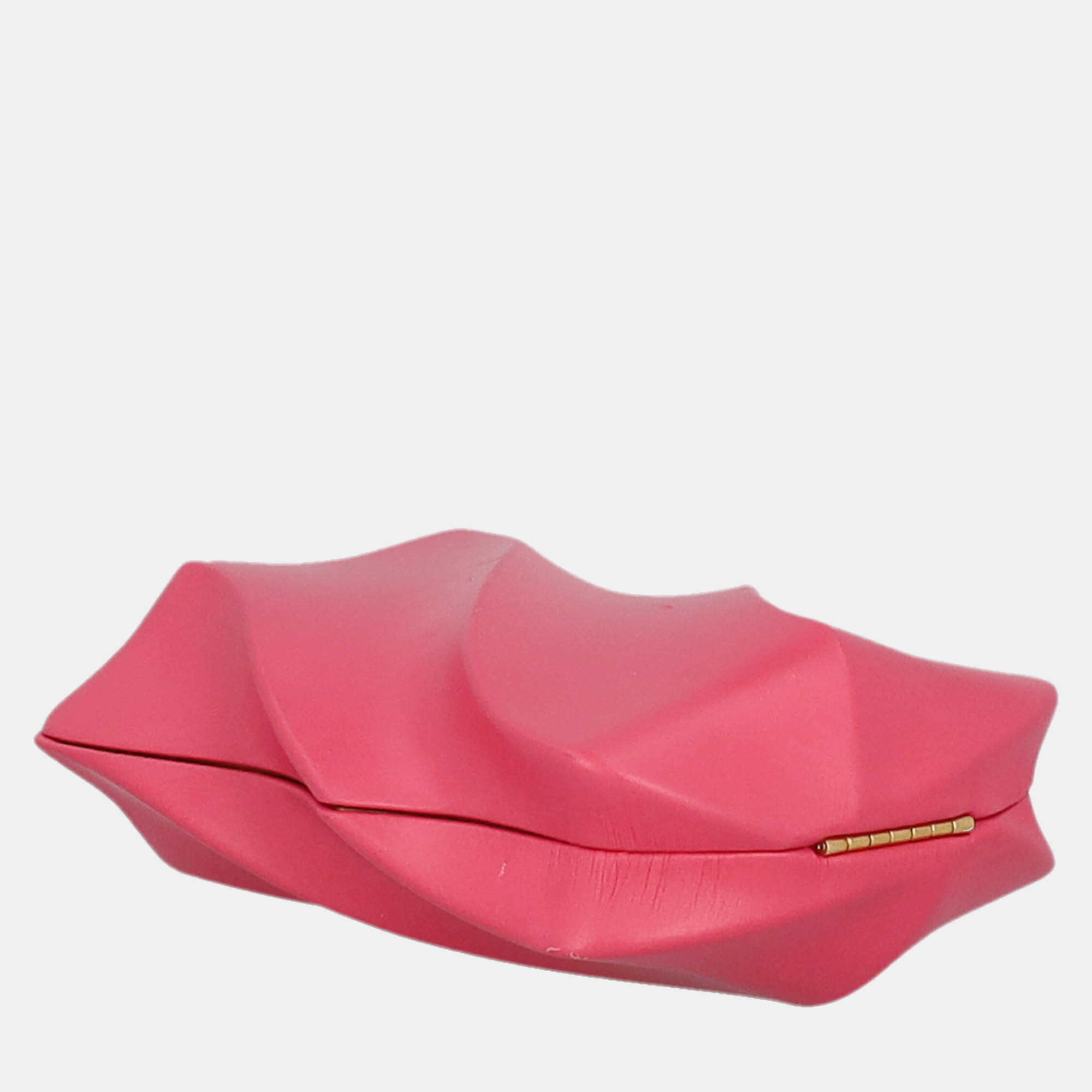Bottega Veneta  Women's Leather Clutch Bag - Pink - One Size