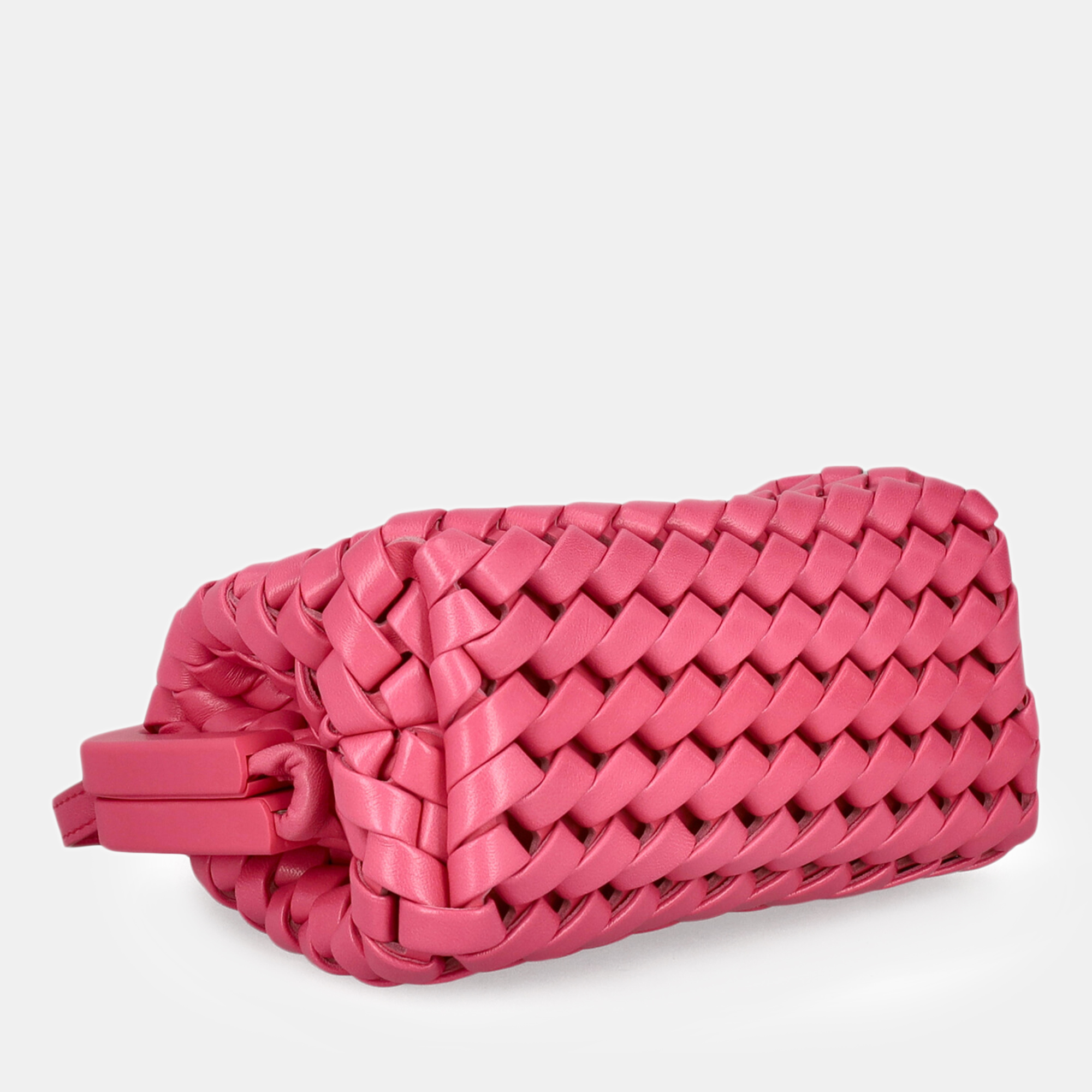 Bottega Veneta Point -  Women's Leather Cross Body Bag - Pink - One Size