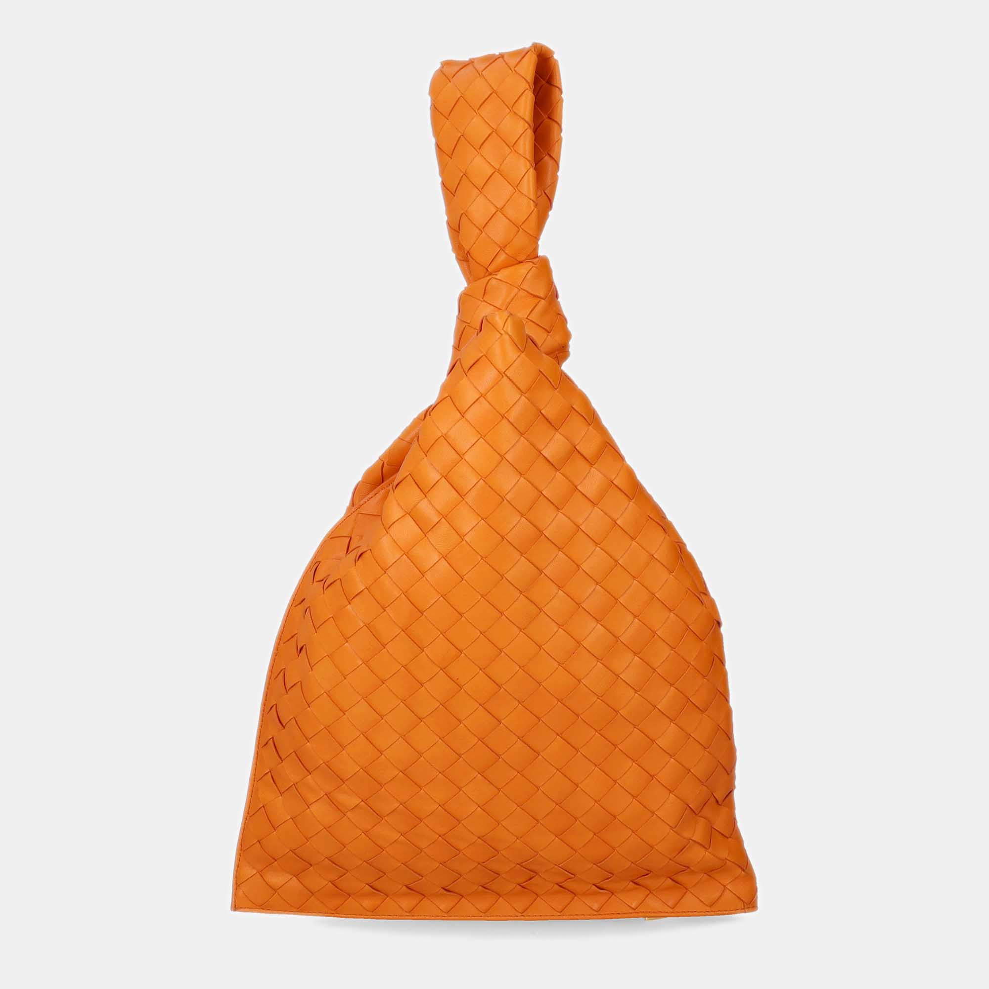 Bottega Veneta  Women's Leather Tote Bag - Orange - One Size