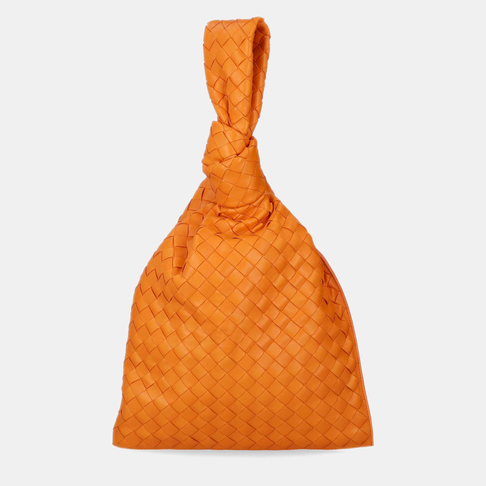 Bottega Veneta  Women's Leather Tote Bag - Orange - One Size