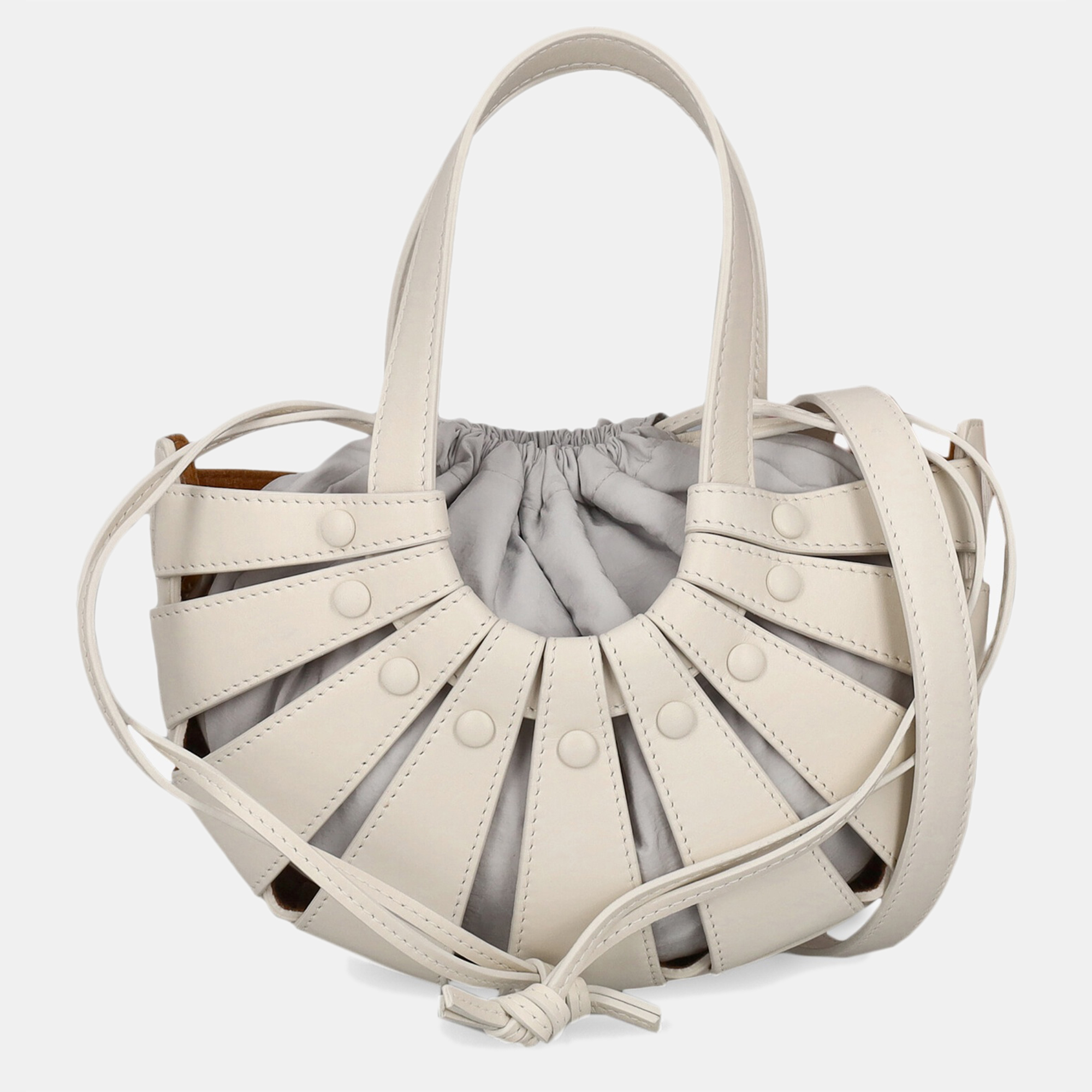 Bottega Veneta  Women's Leather Cross Body Bag - White - One Size