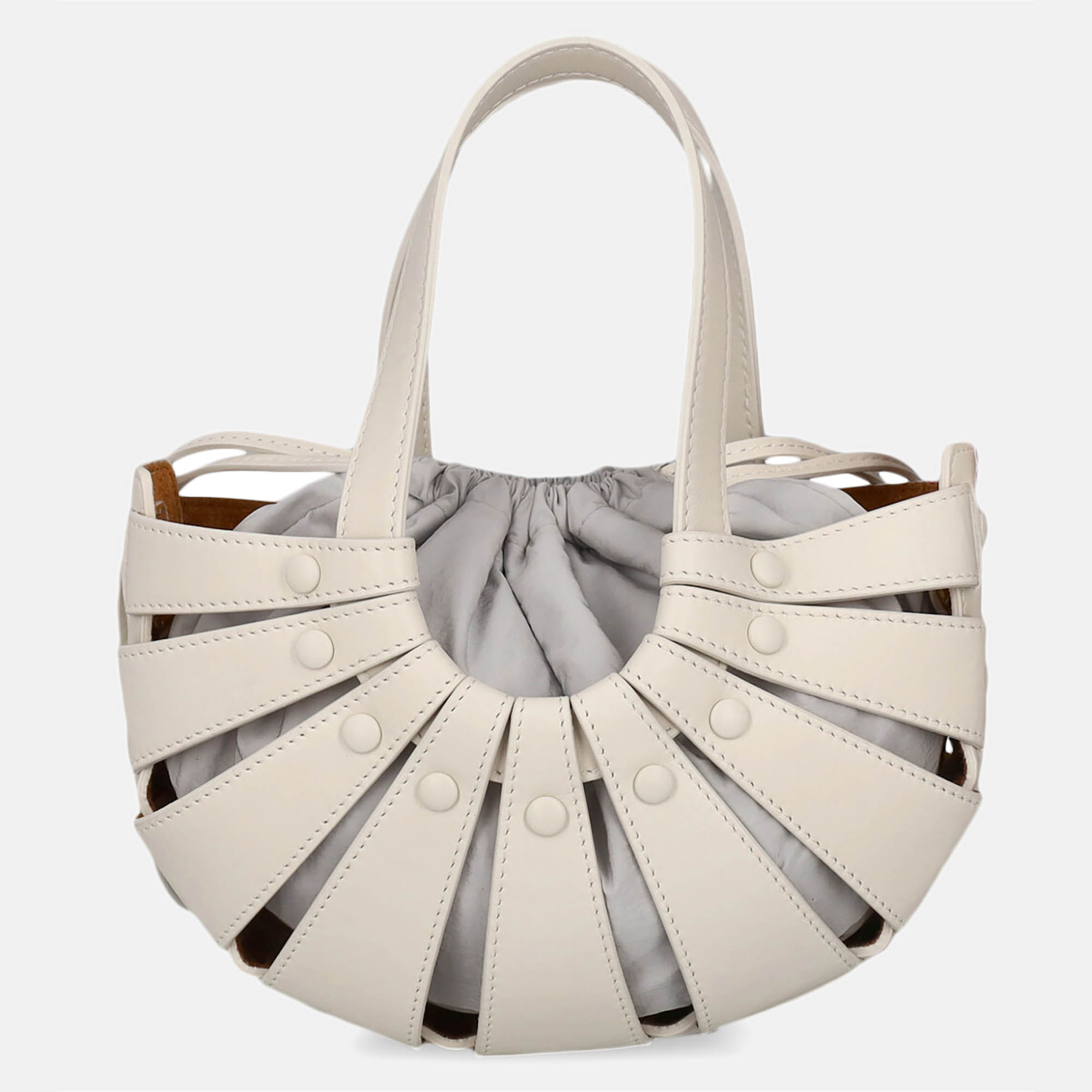 Bottega Veneta  Women's Leather Cross Body Bag - White - One Size