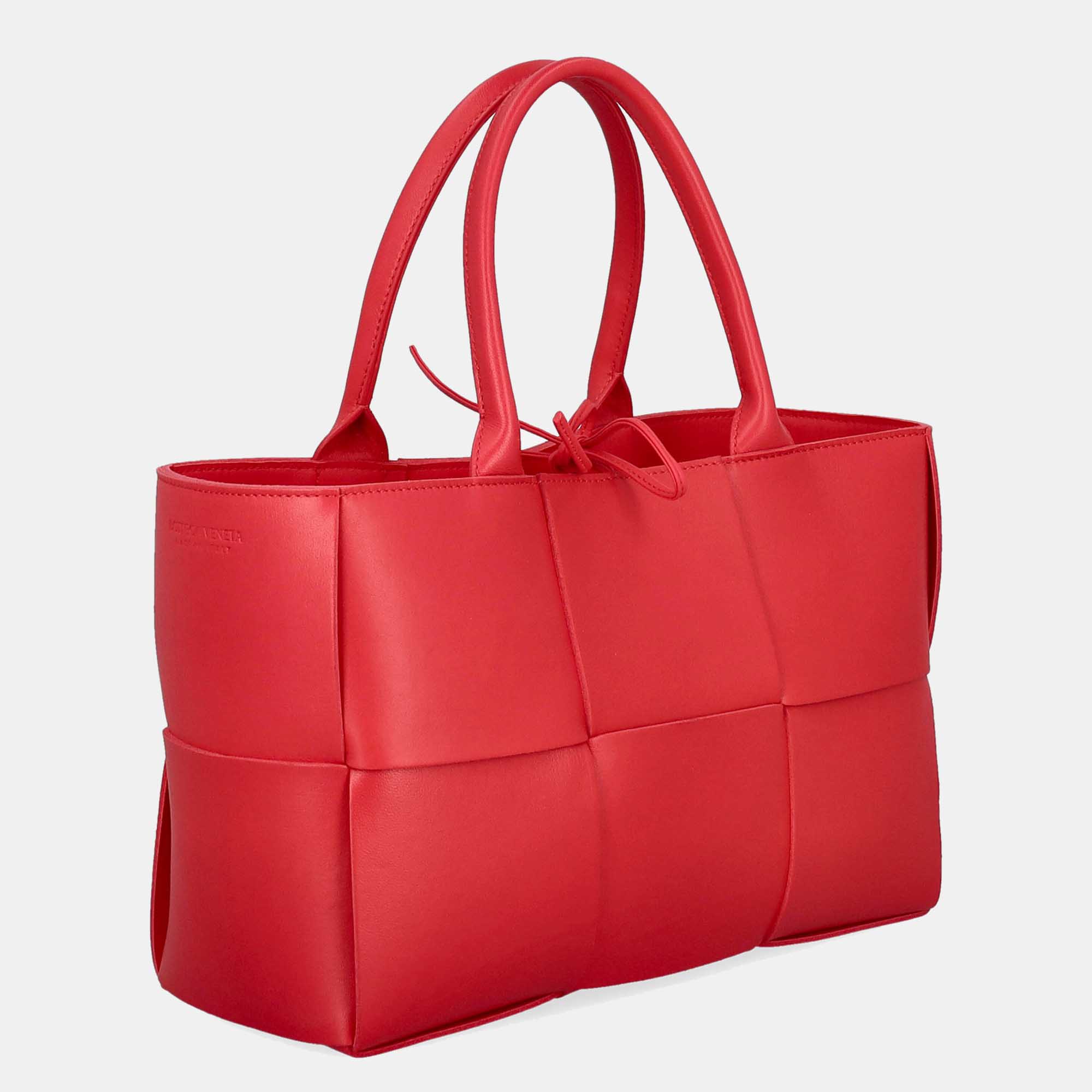 Bottega Veneta  Women's Leather Tote Bag - Pink - One Size