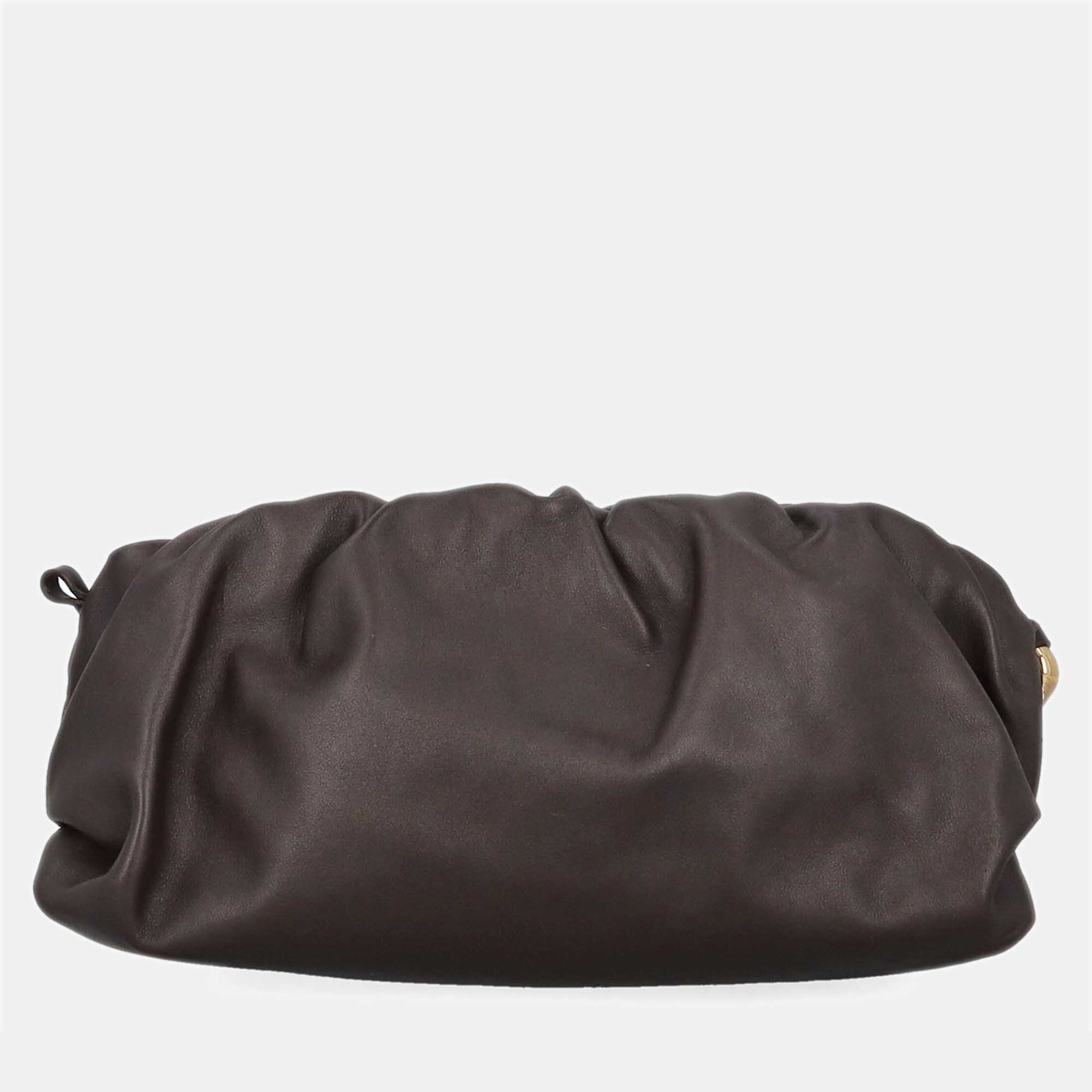 Bottega Veneta  Women's Leather Handbag - Brown - One Size